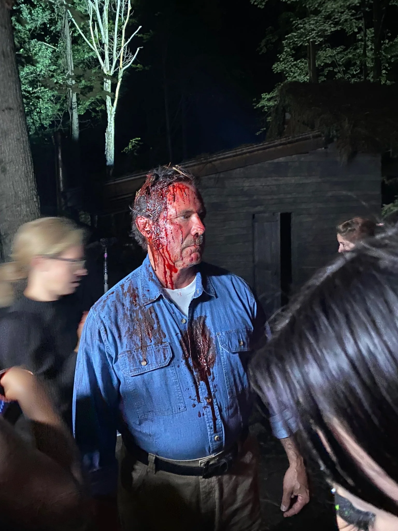 Dragging victim (in the woods)