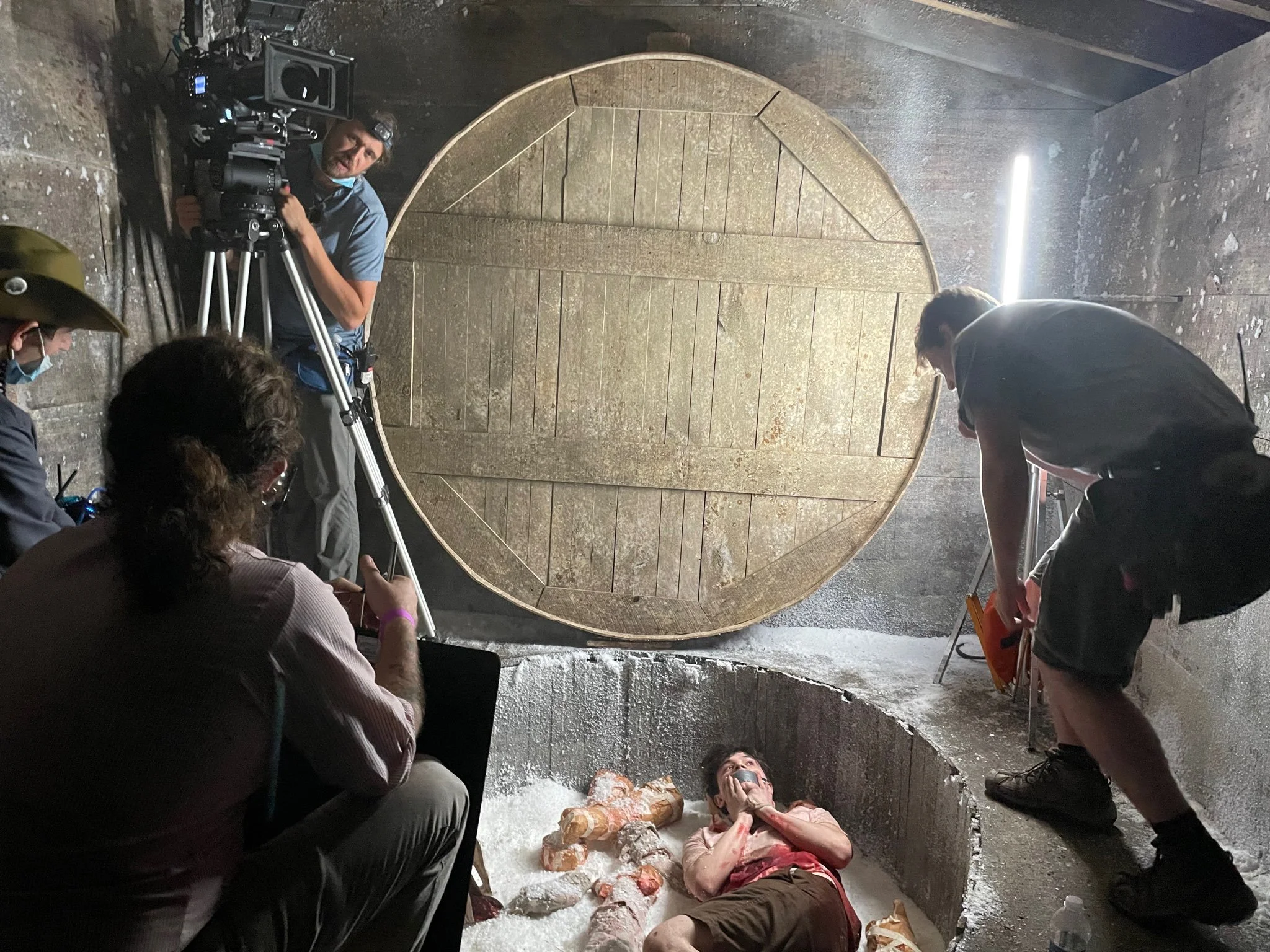 Anthony Turpel in THE HERMIT (being frozen)