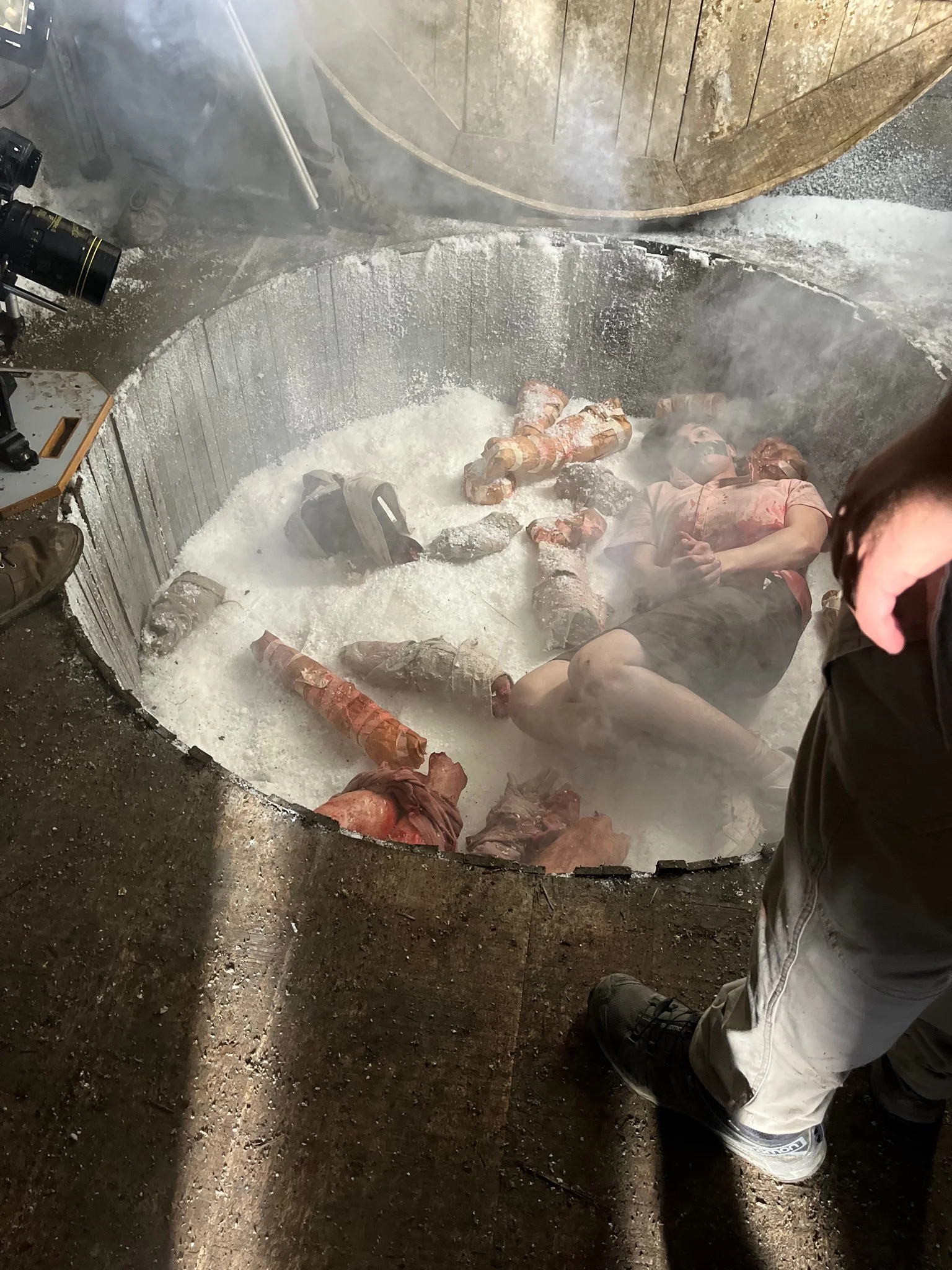 Anthony Turpel in THE HERMIT (being frozen)