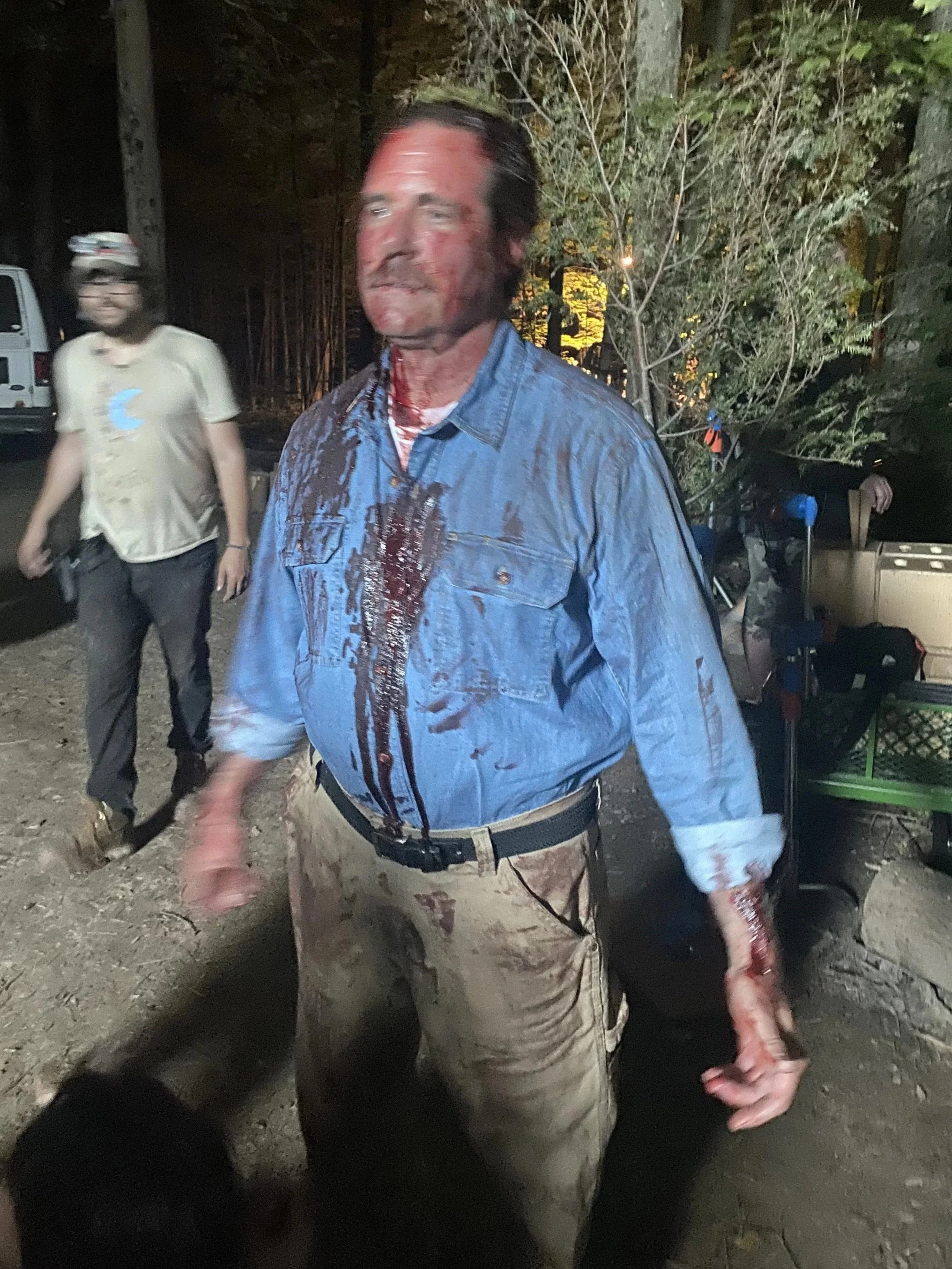 Dragging victim (in the woods) The Hermit