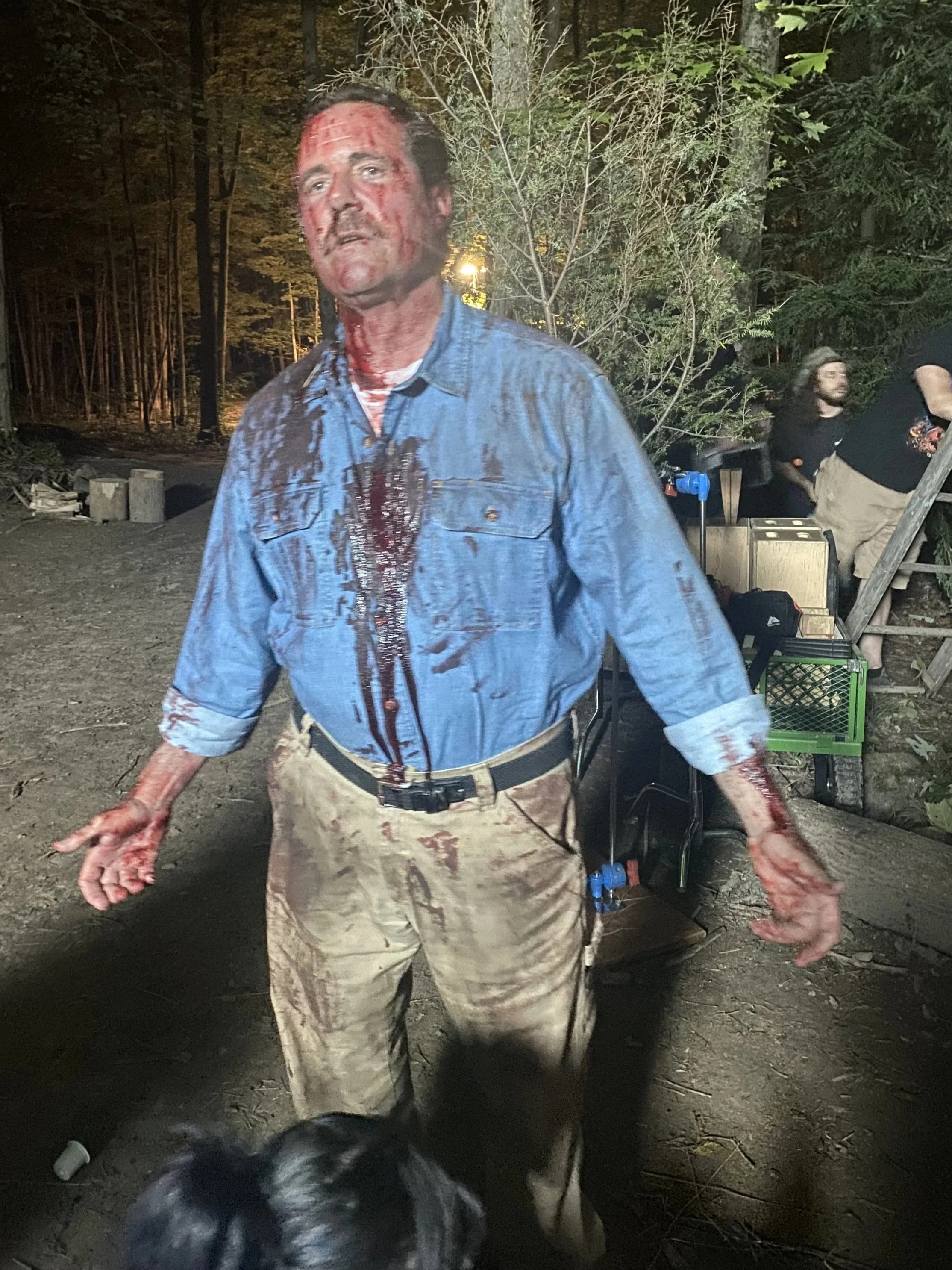 Dragging victim (in the woods)The Hermit