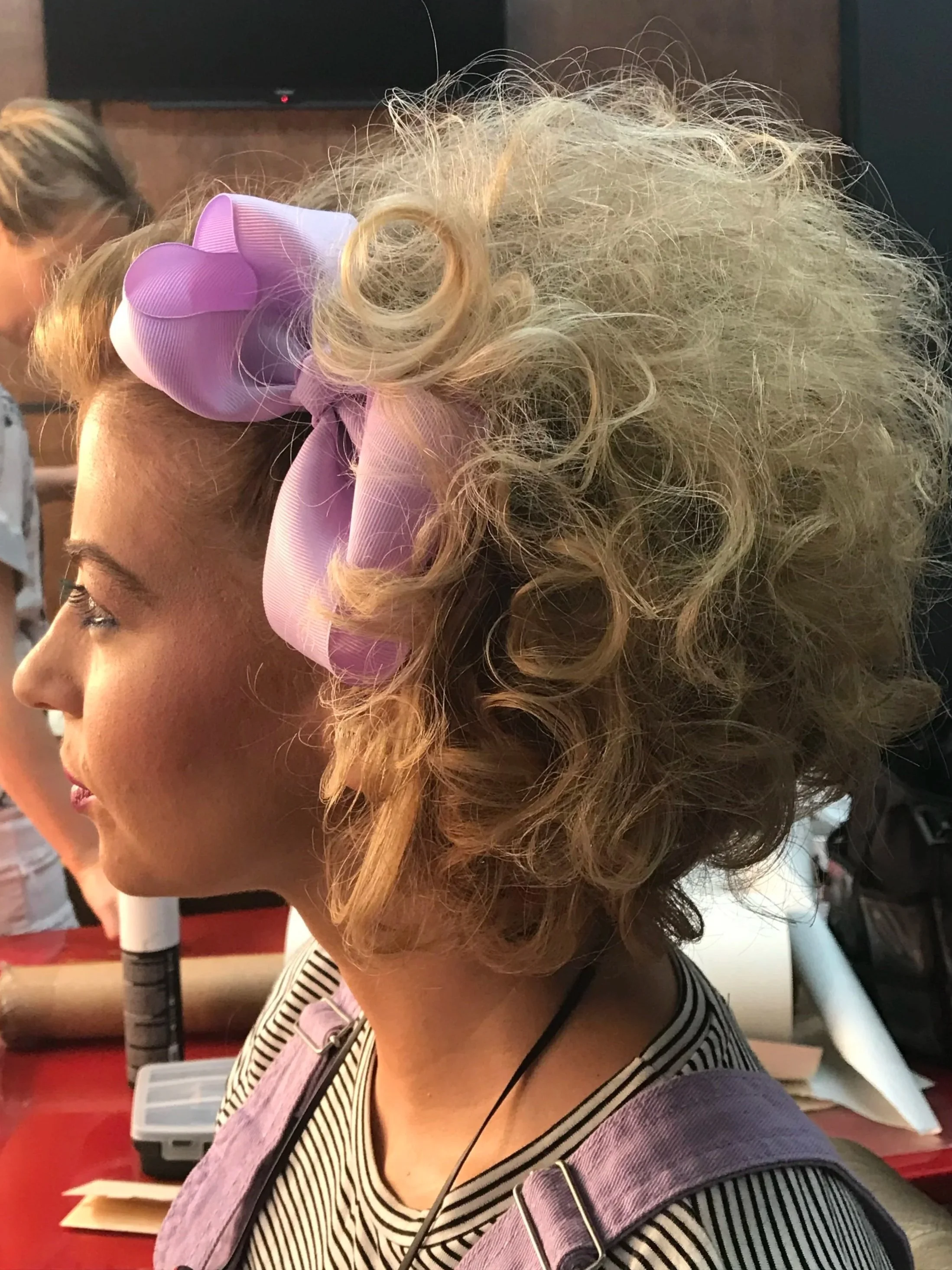 80,s style hair  and makeup for Parker Harrison –“Love Changes video