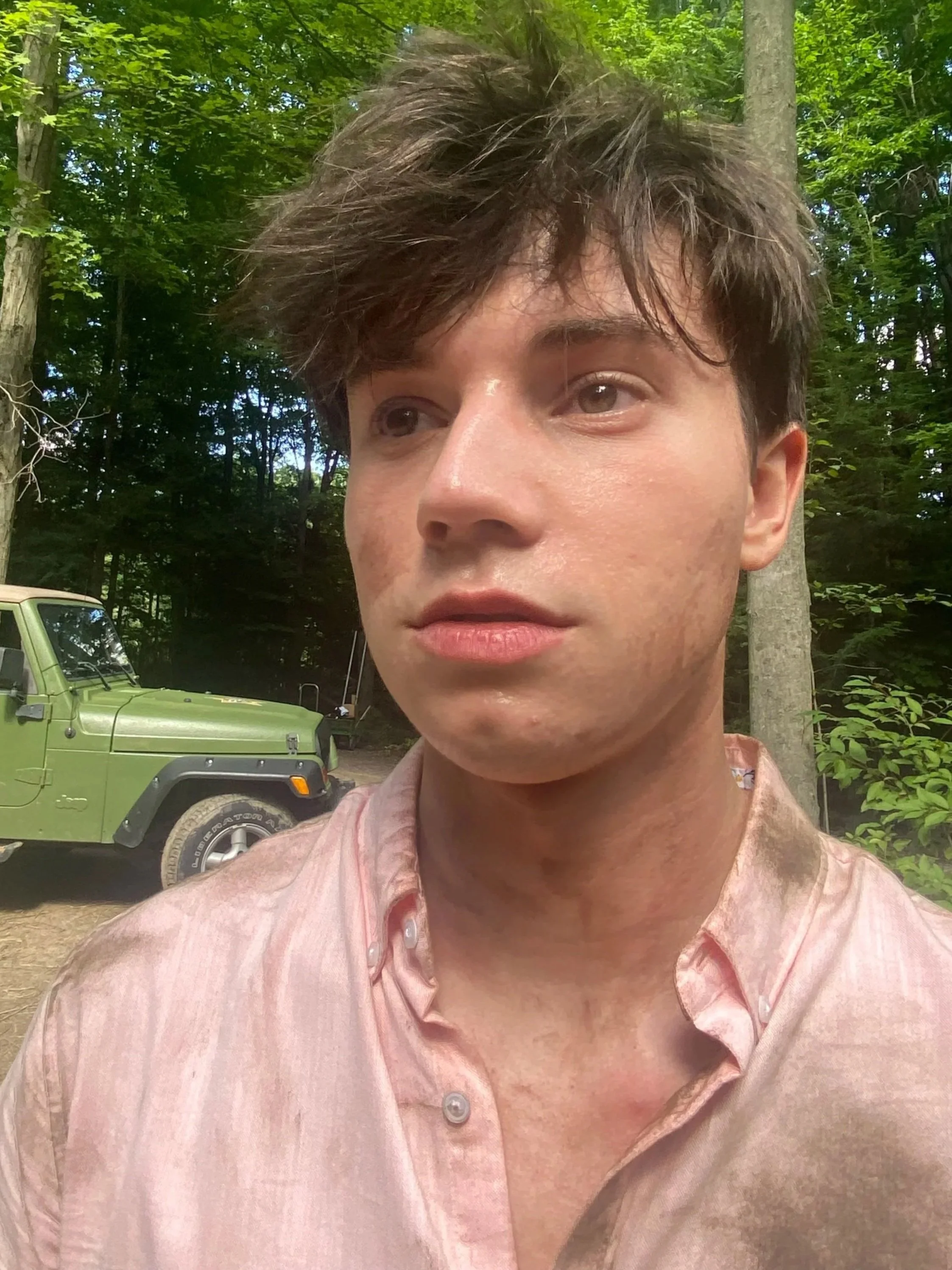 Anthony Turpel in THE HERMIT (prepped for death scene)