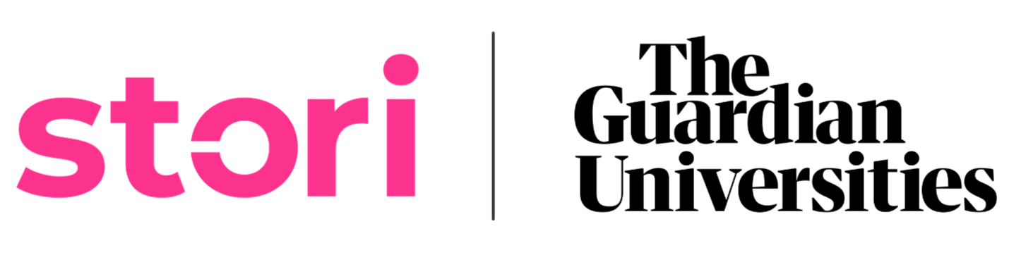 Stori and Guardian Universities logos separated by a pipe