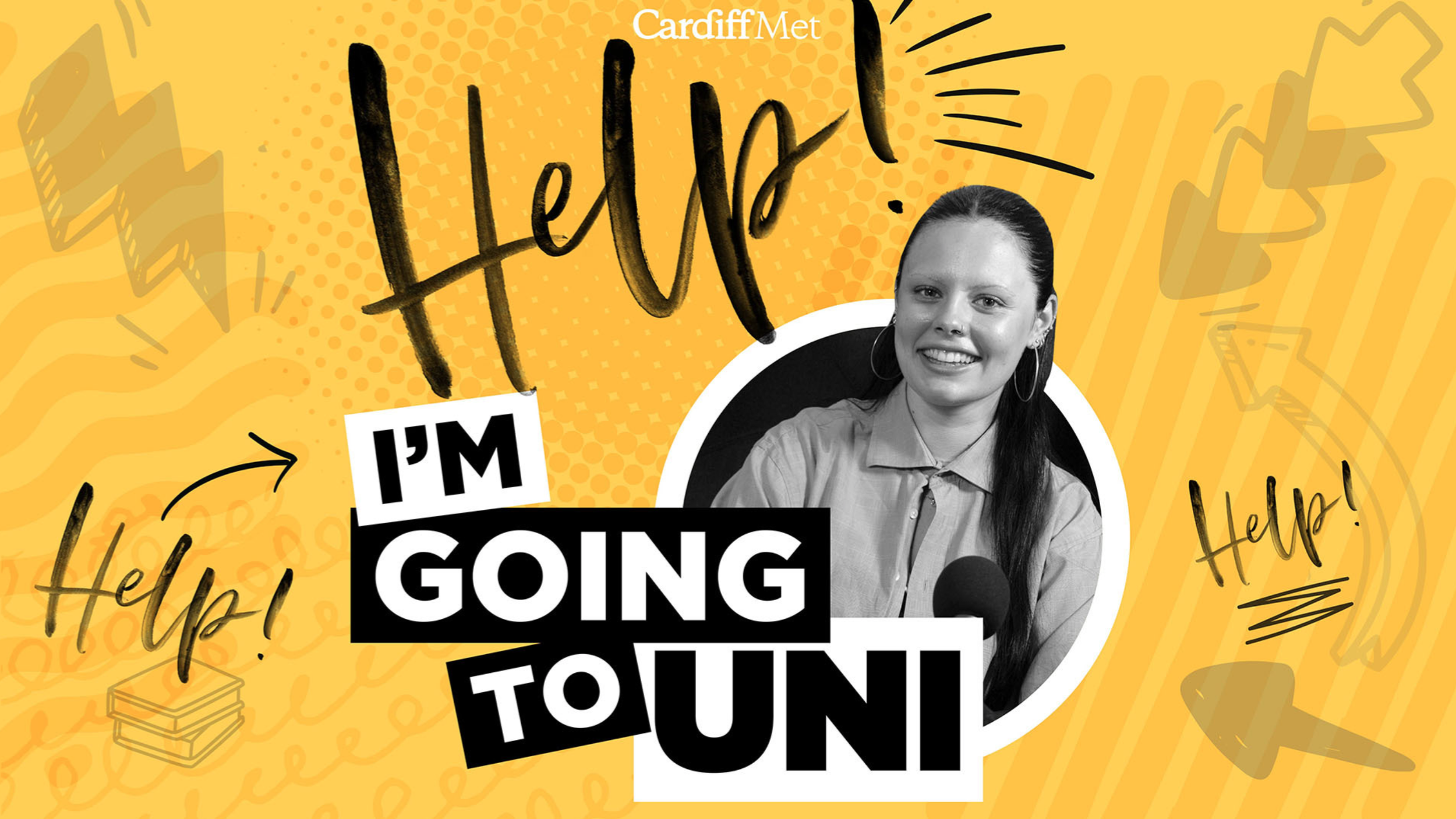 Help I'm Going to Uni - screenshot of the podcast marketing