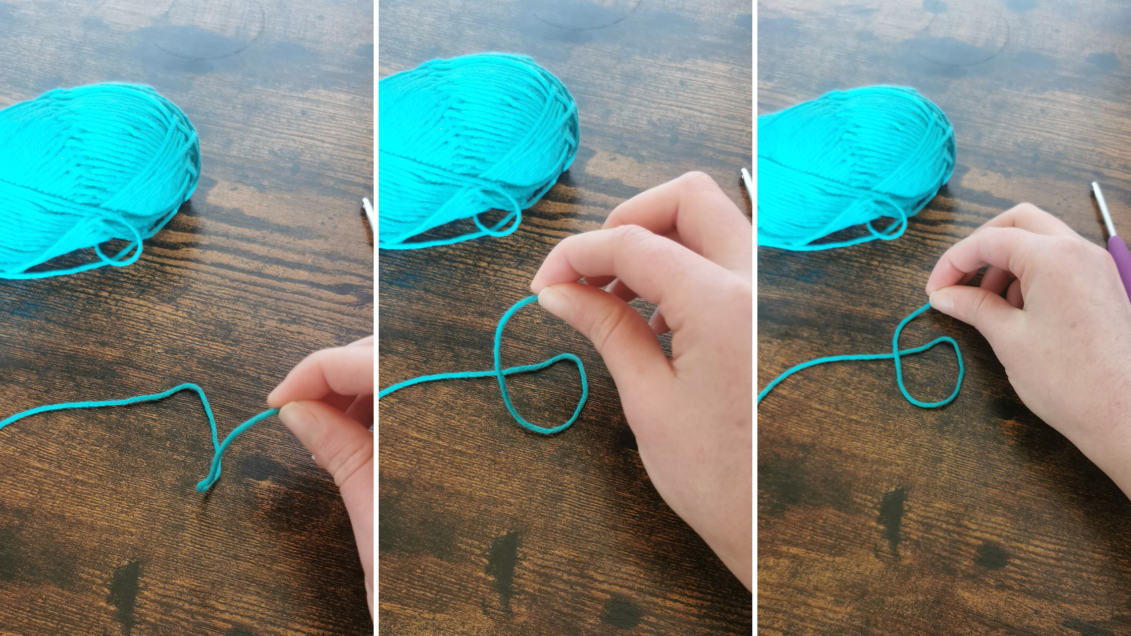 Crochet slip knot step-by-step tutorial — Cilla Crochets