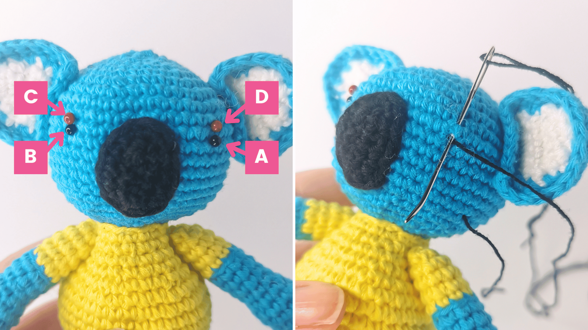 How To Embroider Amigurumi Faces - Critter Crochet