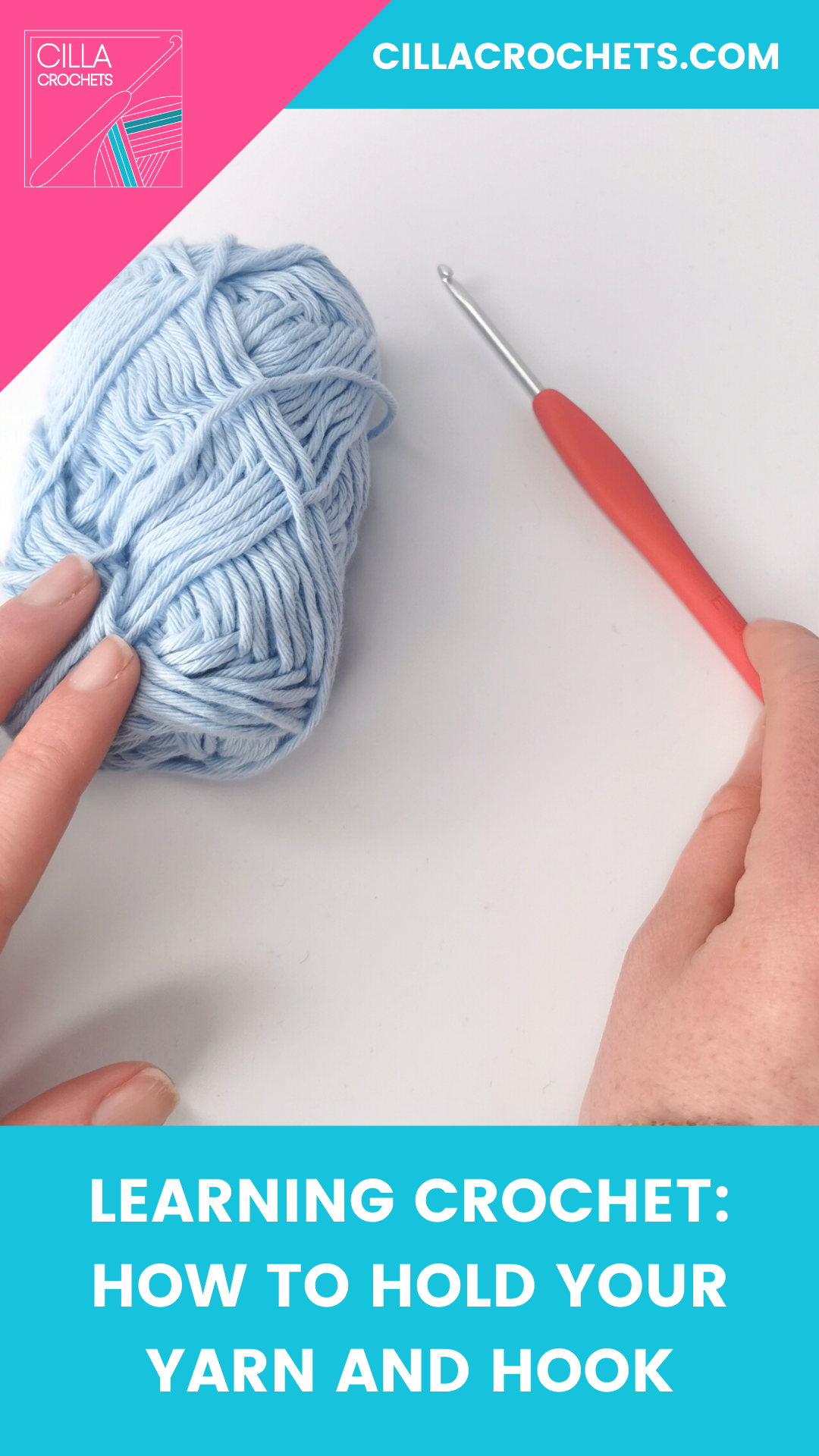 4 Ways to Hold Your Yarn When Crocheting - Crochet Tutorial