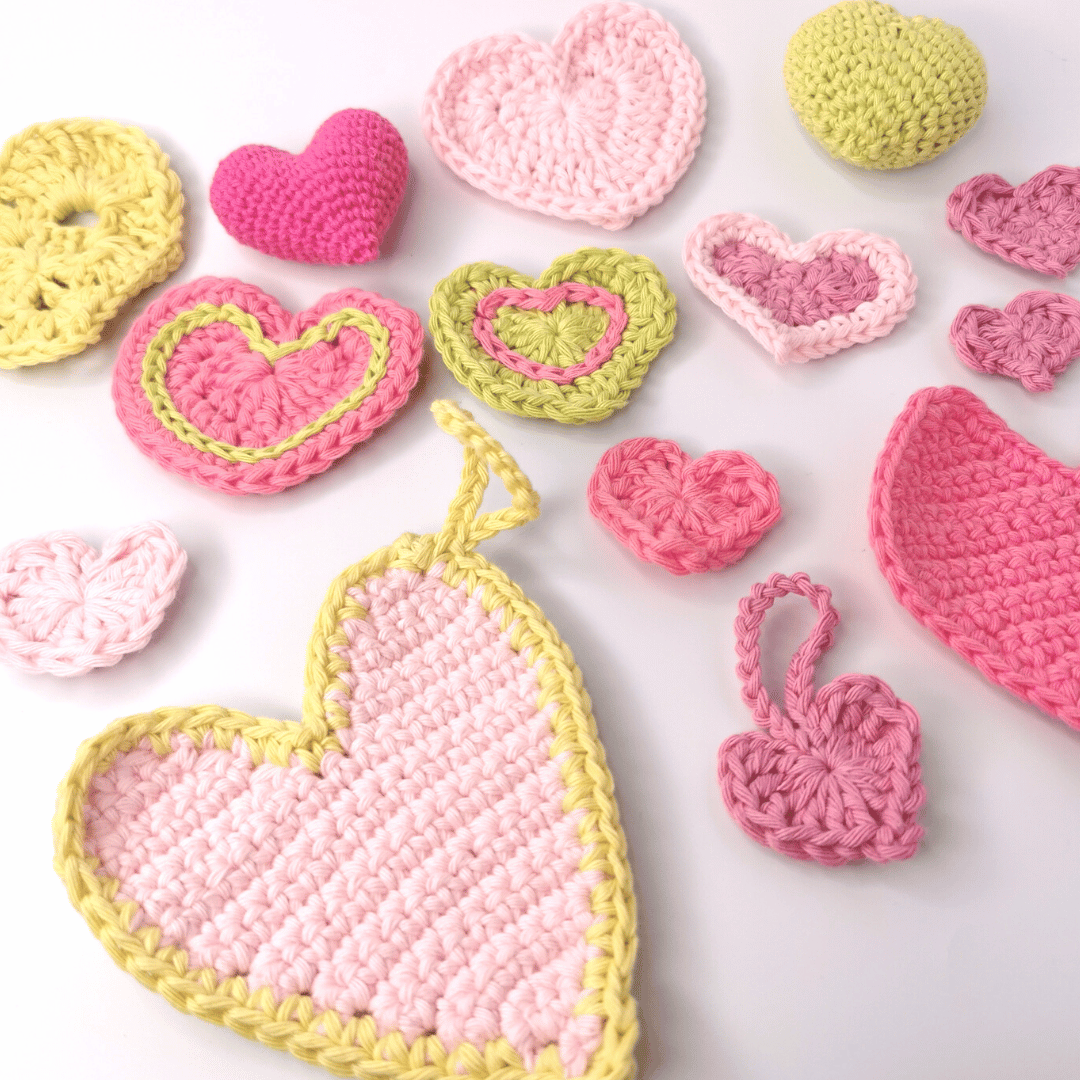10 Free Crochet Patterns for Love Hearts — Cilla Crochets