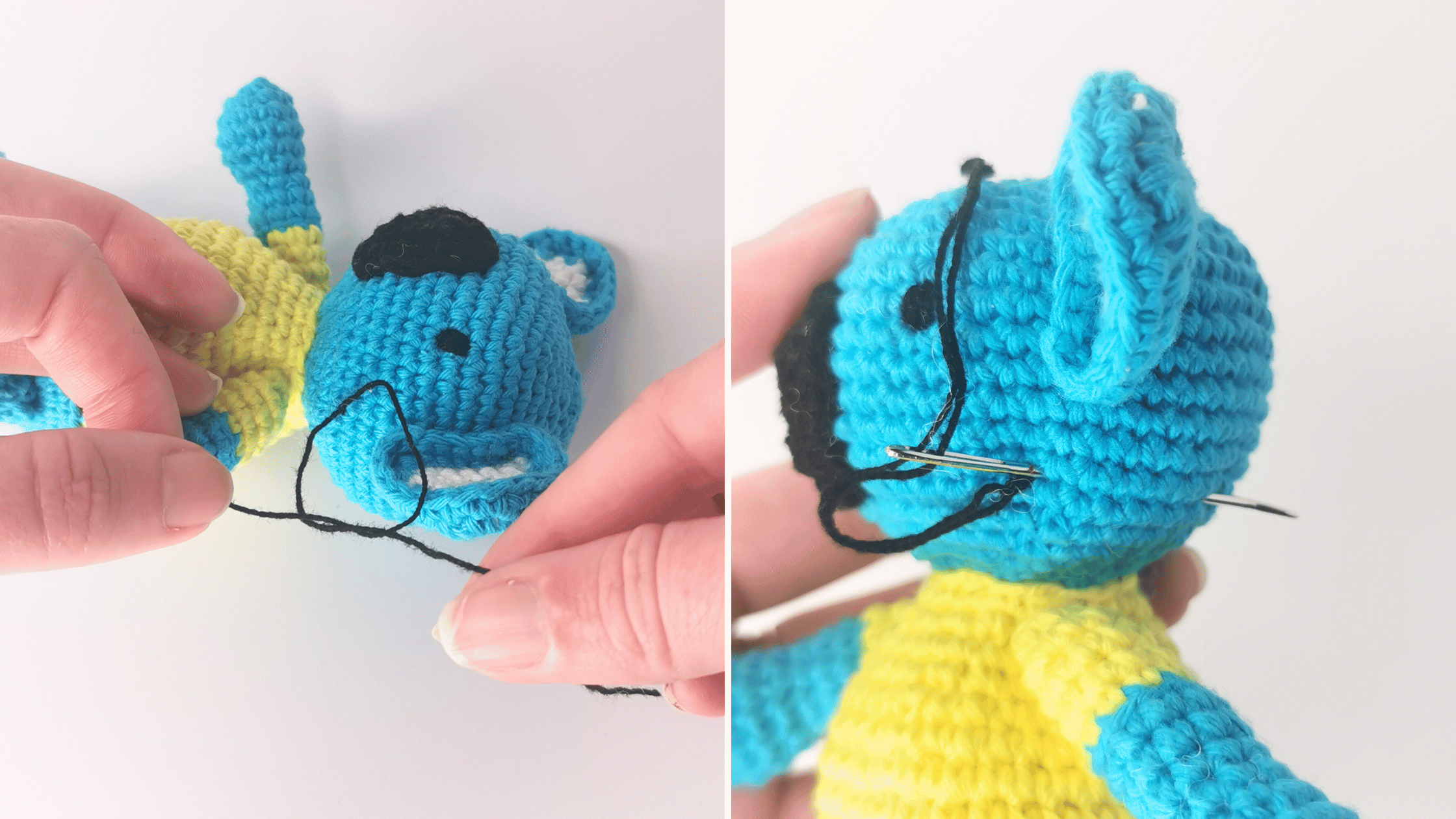 How to embroider amigurumi eyes (the easy way!) — Cilla Crochets