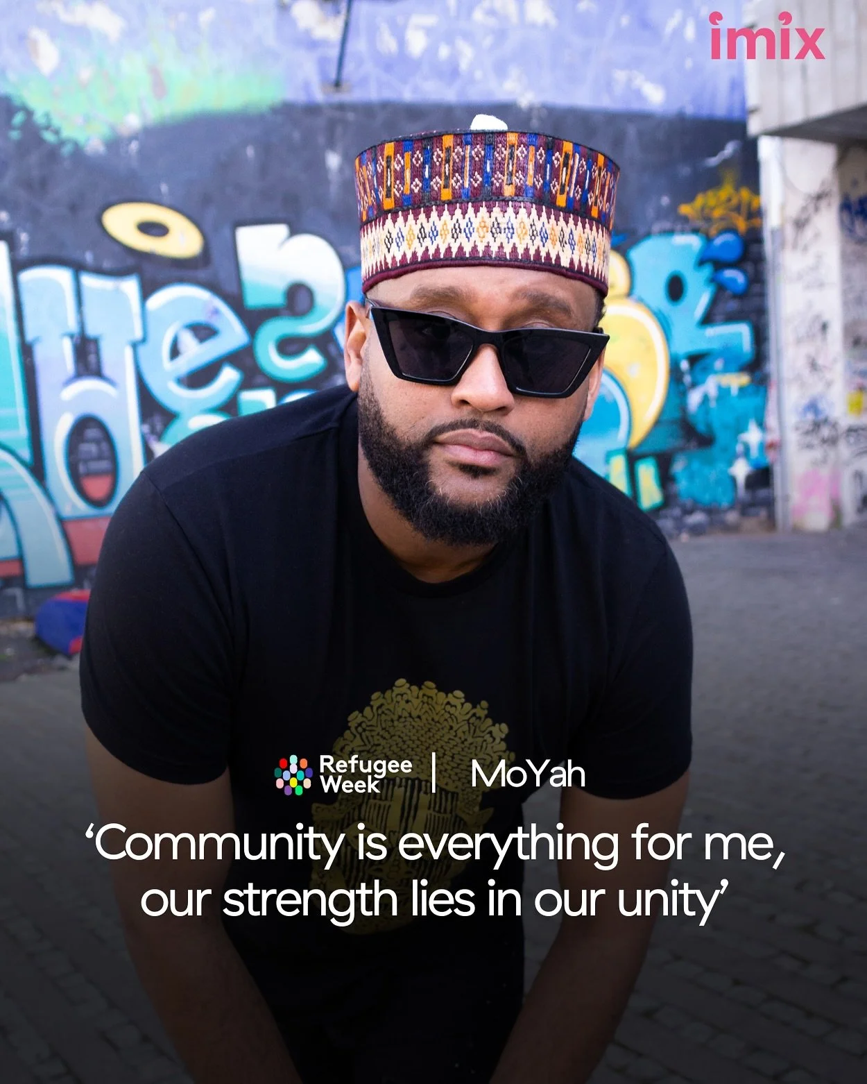 We&rsquo;re celebrating MoYah, an Afro-fusion rapper, activist and one of our #RefugeeWeek Ambassadors for 2025. MoYah&rsquo;s uses his music as a powerful tool for self and social expression from the perspective of a child of the African diaspora.