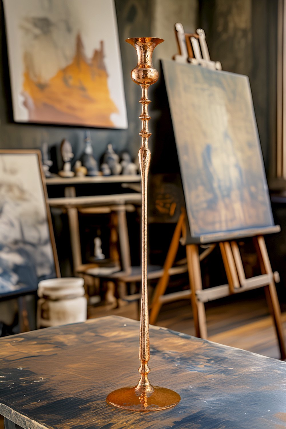 hessel-studios-hammered-copper-candleholder-reflection (4).jpg