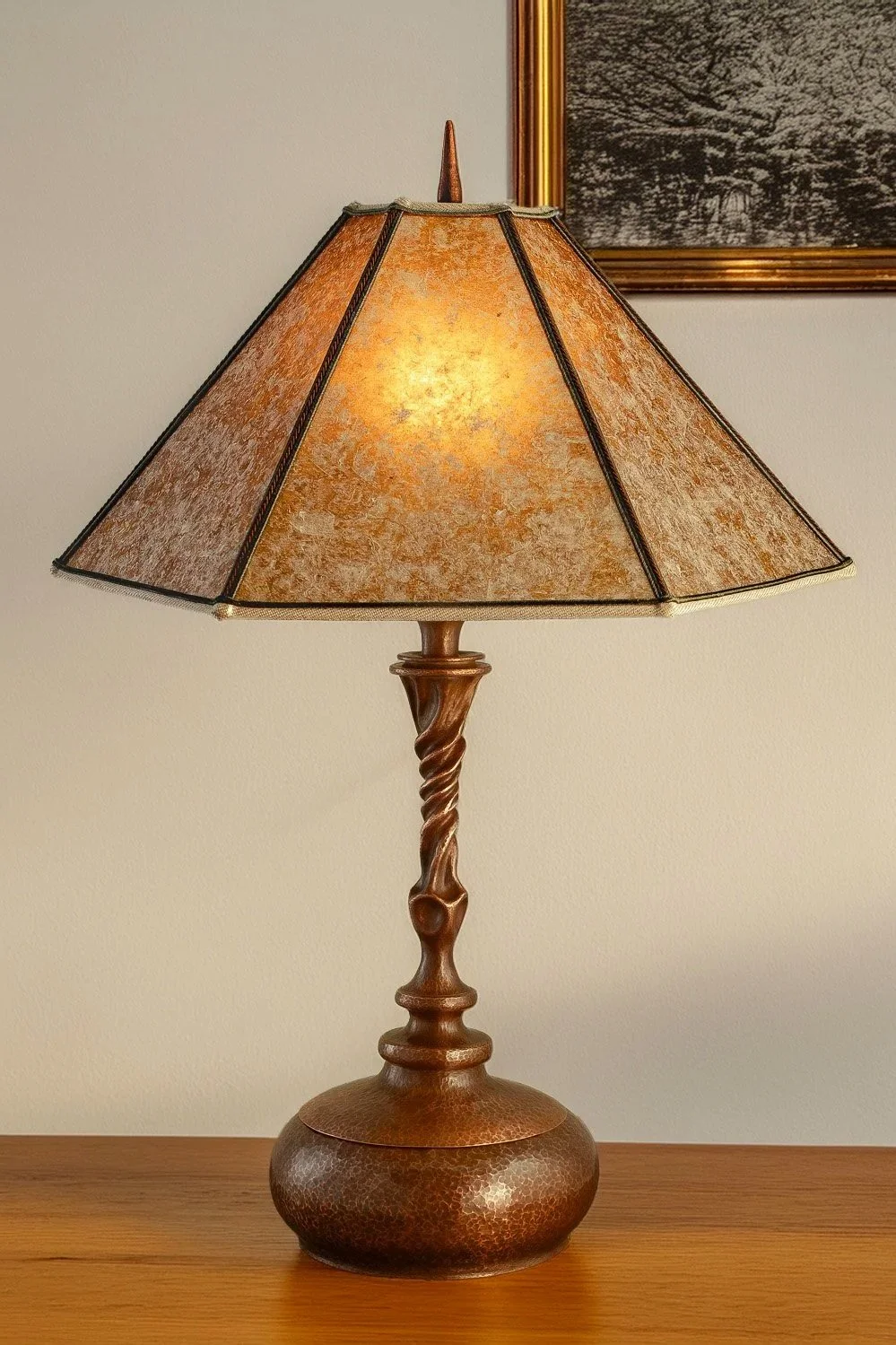 26 inch Copper Table Lamp Number 9