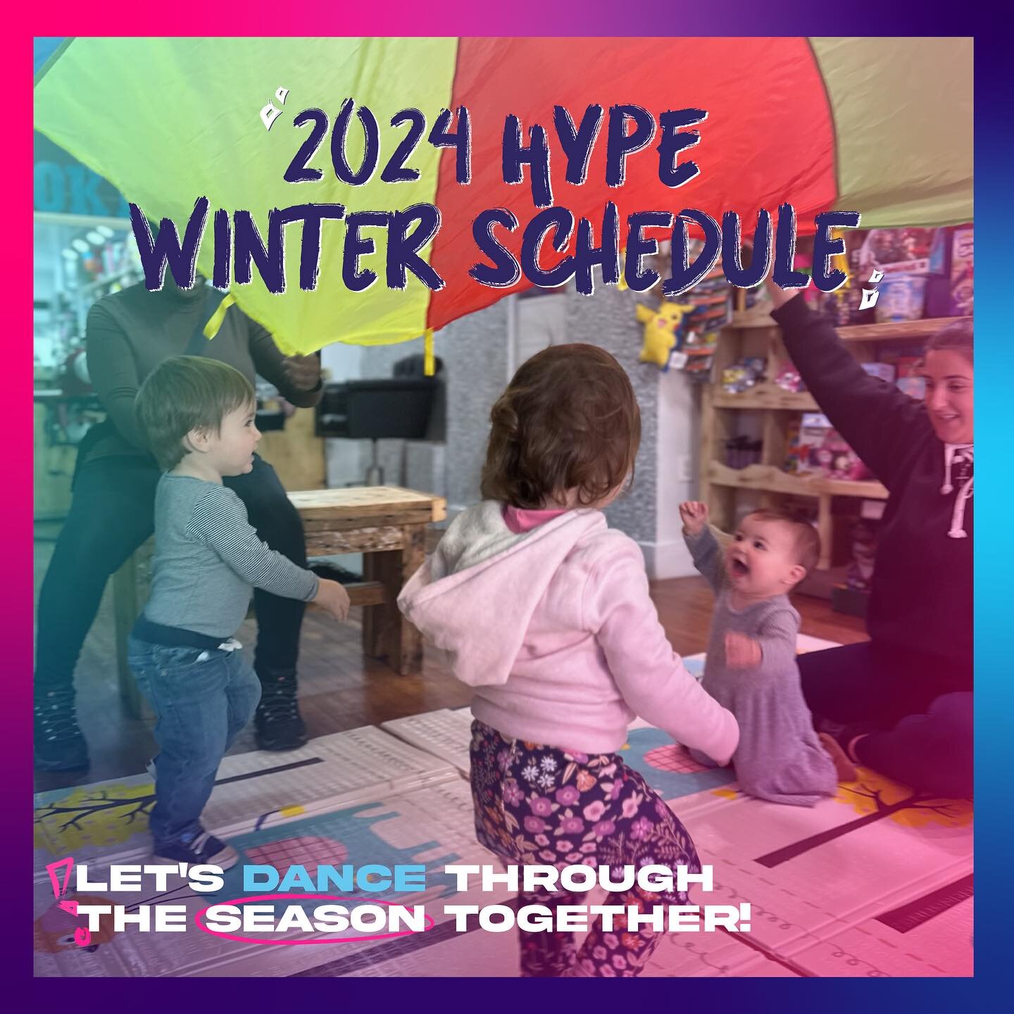 2024 WINTER HYPE SCHEDULE IS HERE!!! ❄️☃️🌨️⛸️

We are so insanely HYPE to be partnering with 2 AMAZING schools in our community (yes @ps8pta &amp;&nbsp;@brooklyn_compass that's you!!!)&nbsp; We cannot wait to spread the magic of dance to these Brook