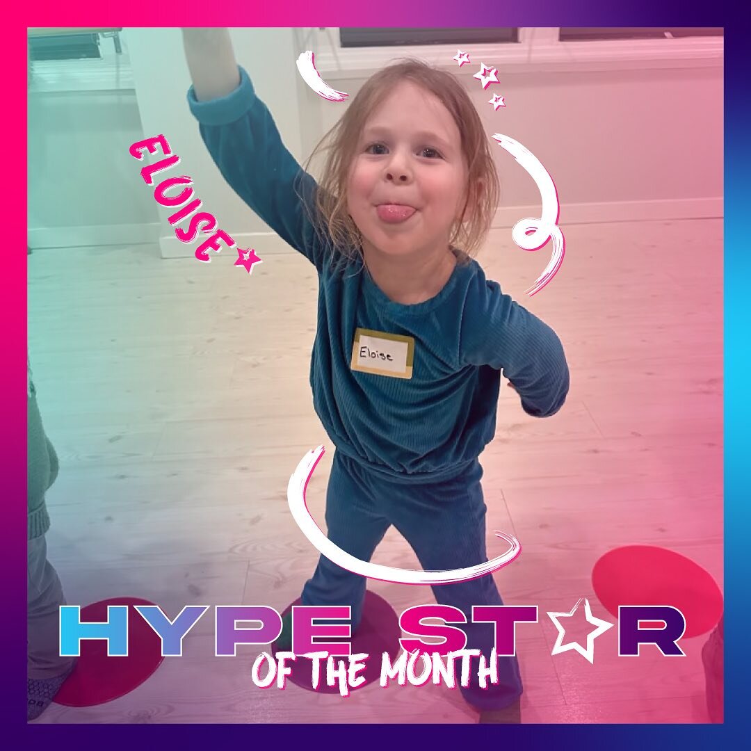 🌟 Meet our first-ever HYPE Star of the Month: Eloise! 🌟 

At just 4 years old, she&rsquo;s the heart of our dance floor. &lsquo;Shake It Off&rsquo; is her ultimate jam! Eloise adores our lively instructors, who make her feel excited and happy in ev