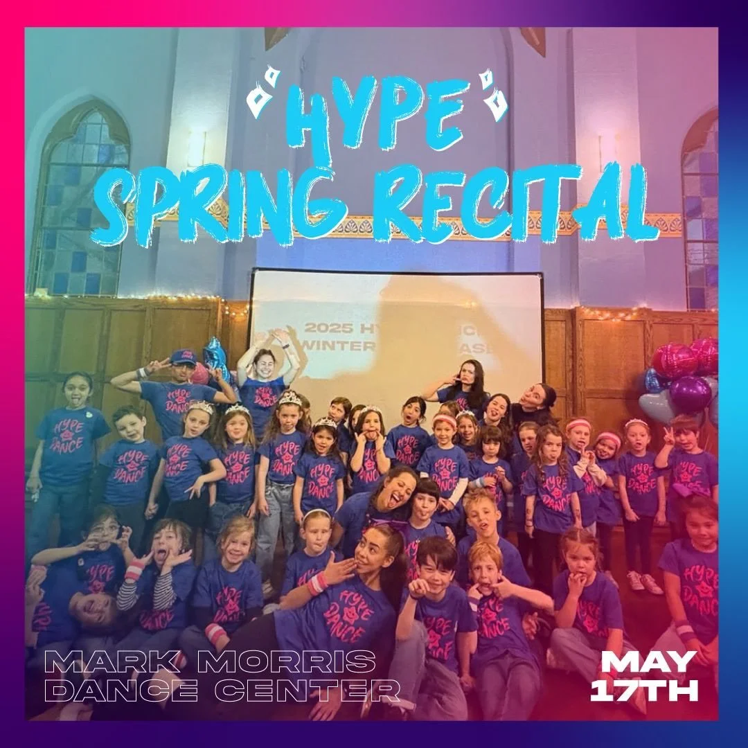 🌸✨ Save the date! ✨🌸

Join us on May 17th at the Mark Morris Dance Center for our HYPE Spring Recital! 💃🕺 Our dancers have been working so hard, and we can&rsquo;t wait to see them light up the stage!!!!

#HYPEDance #SpringRecital #GetHYPE #nycda