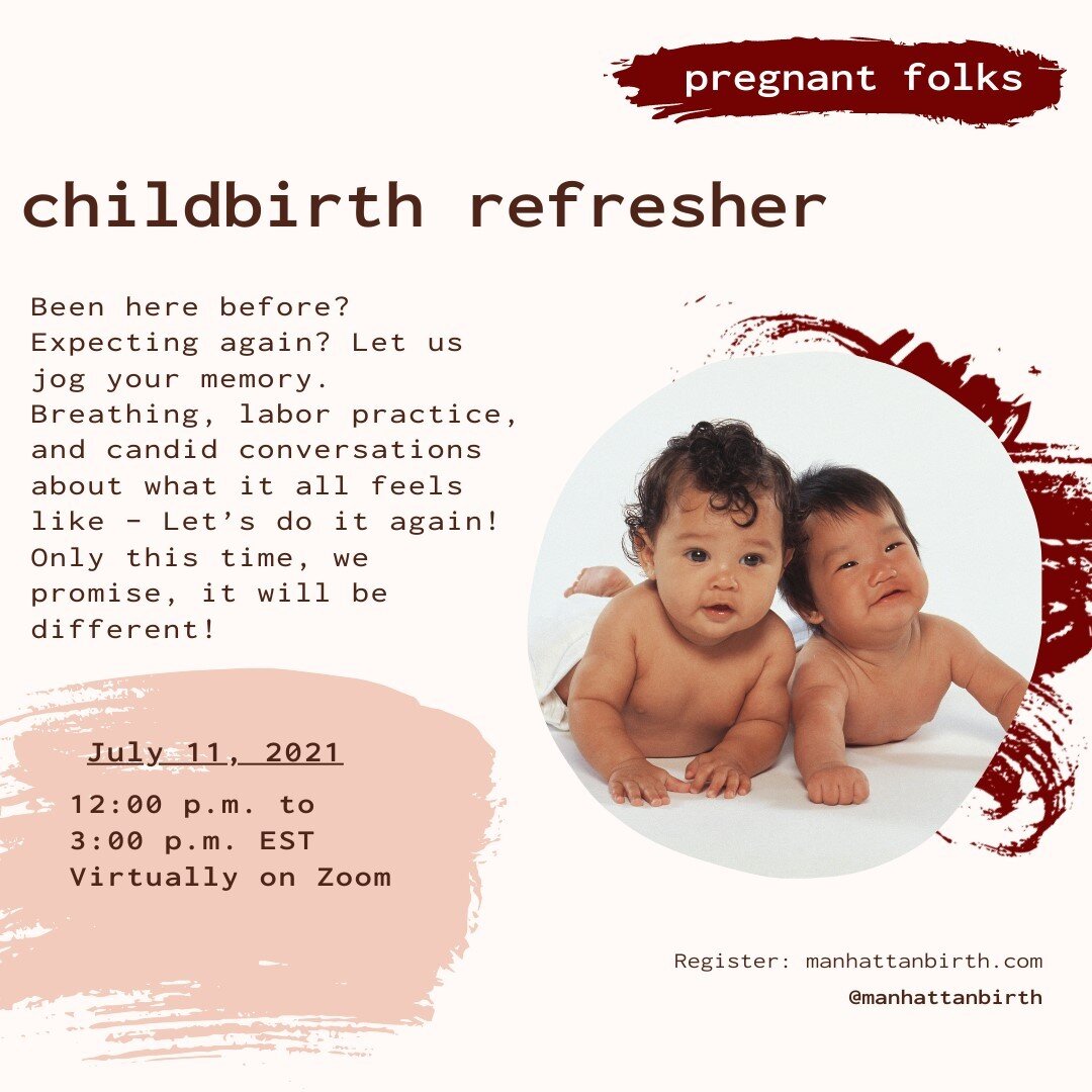 Need childbirth prep because you had your first baby maybe a few years ago and really don't recall much? Maybe you just need a little Tanya time to jog your memory.⠀⠀⠀⠀⠀⠀⠀⠀⠀⠀⠀⠀⠀⠀⠀⠀⠀⠀
⠀⠀⠀⠀⠀⠀⠀⠀⠀⠀⠀⠀⠀⠀⠀⠀⠀⠀
Join our Childbirth Refresher class happening on