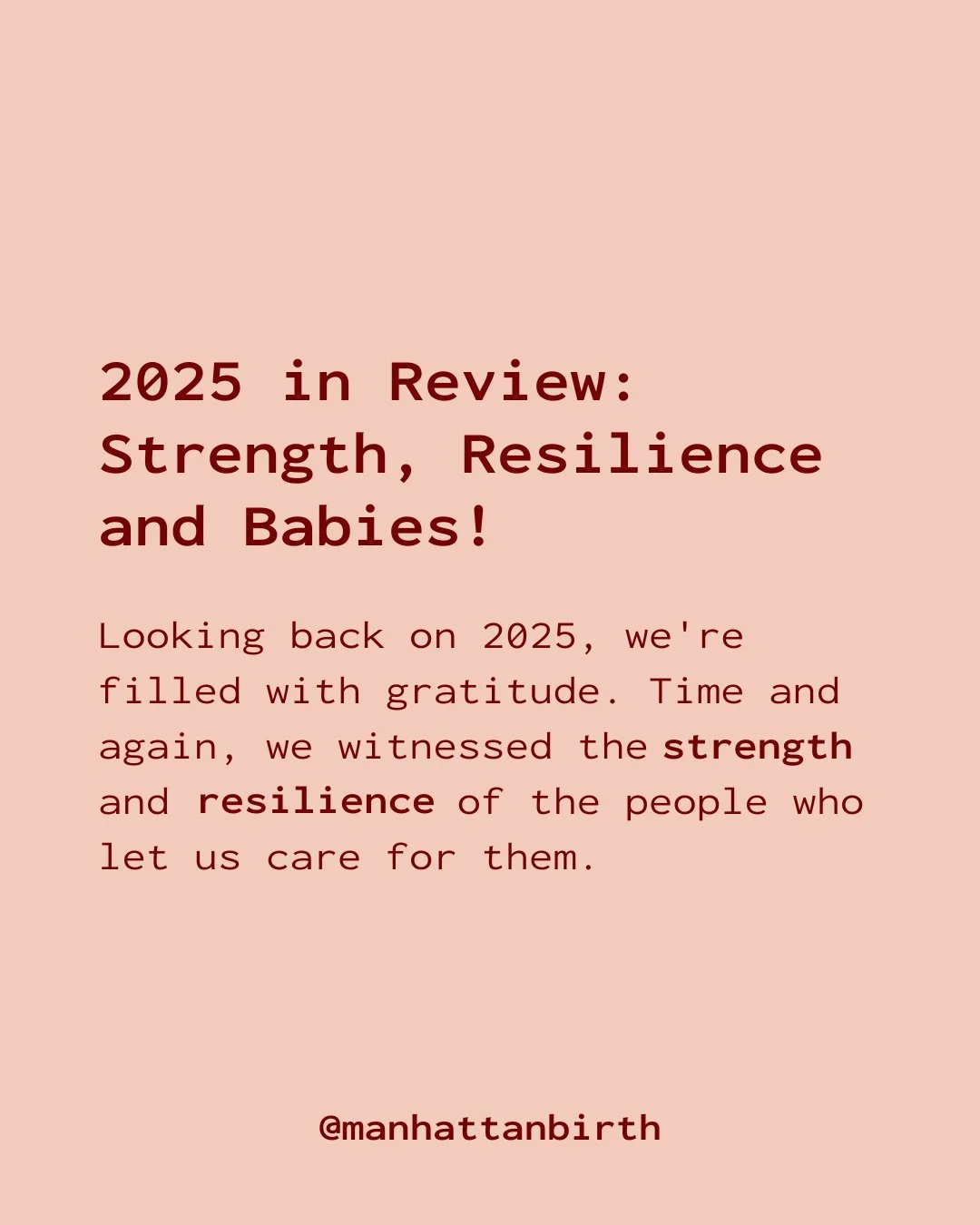 2025 was full of strength, resilience, and unforgettable births. ✨⁠
⁠
From sixth babies to brave firsts, we&rsquo;re grateful to every family and birth worker who made this year so special. ❤️⁠
⁠
Read more about our 2025 highlights at the link in bio