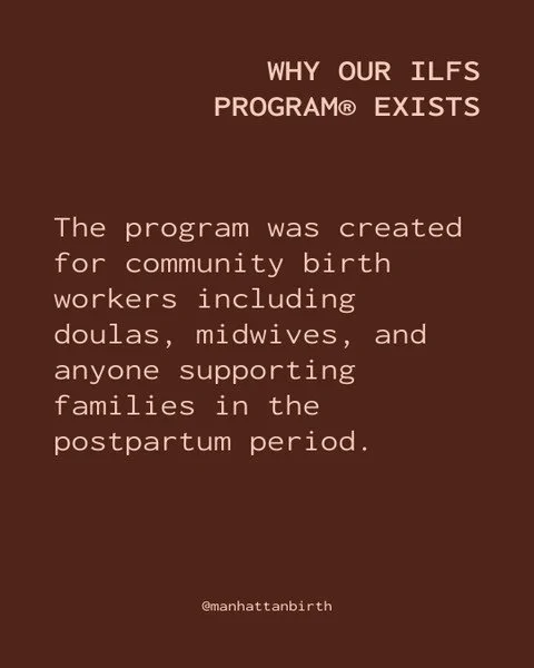 After birth, many parents realize they need feeding support but are not sure where to turn.⁠
⁠
Most birth worker trainings do not offer comprehensive lactation education. That leaves a real gap in care.⁠
⁠
ILFS was designed to help close that gap.⁠
⁠