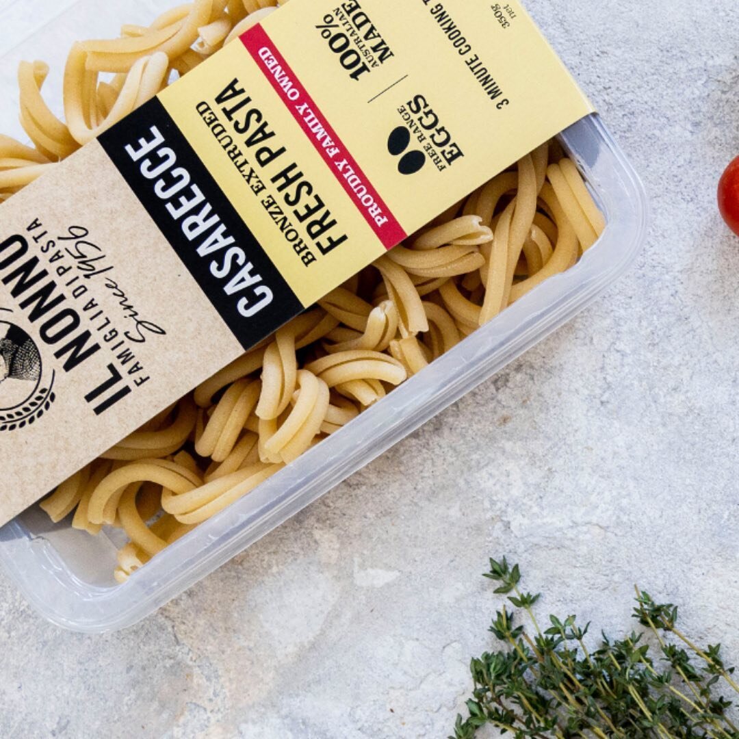 We are excited to announce the launch of our first fresh egg pasta range. This pasta is extruded through traditional bronze dies giving the pasta a rough textured surface, this allows the pasta to adhere perfectly &amp; taste even better! Available i