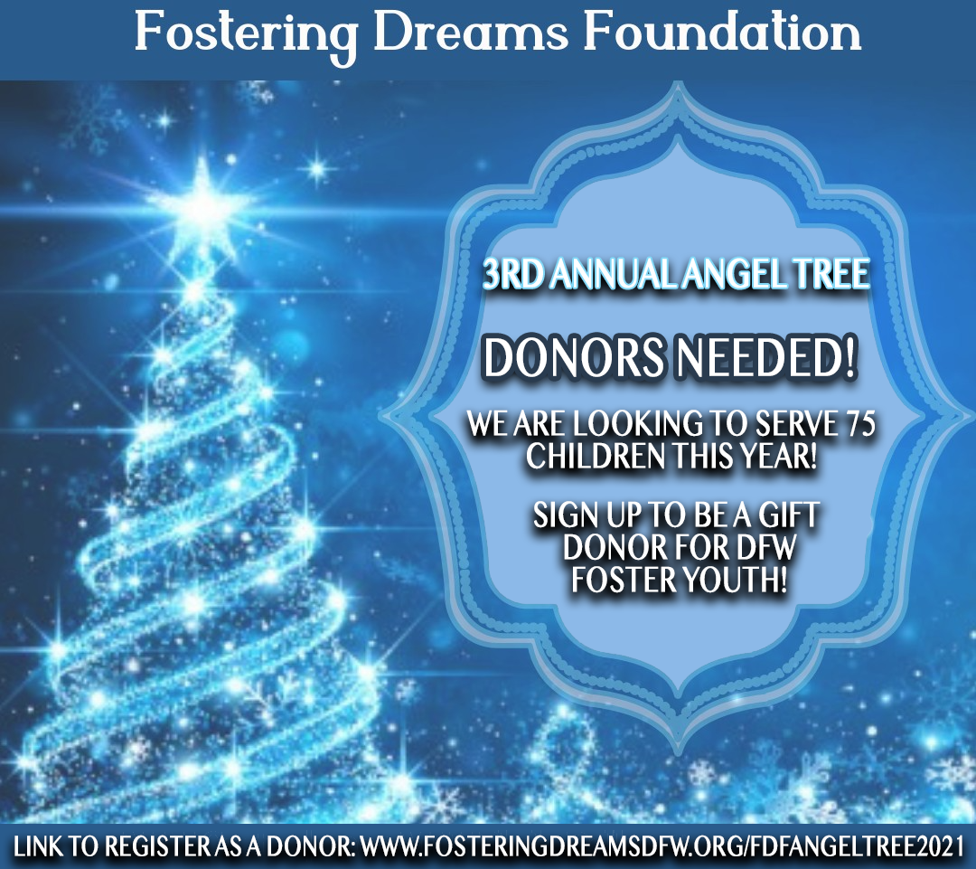 Fostering Dreams Foundation is calling all Angel Tree Donors for their