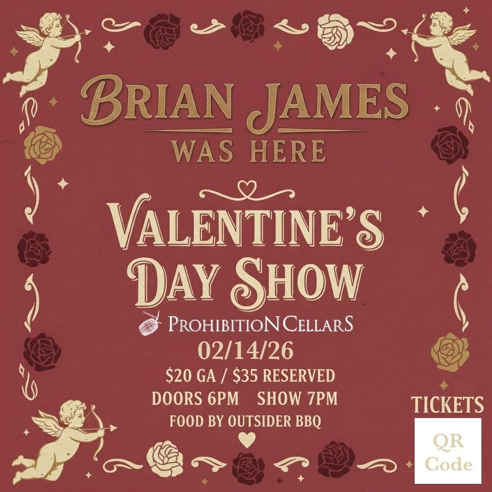 Brian james was Here Valentine’s day concert