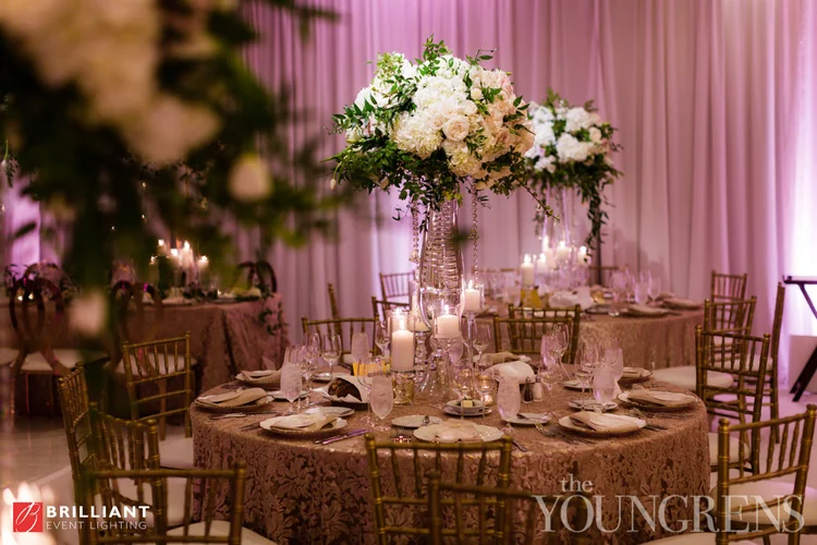 Pinspot lighting at the Lodge at Torrey Pines