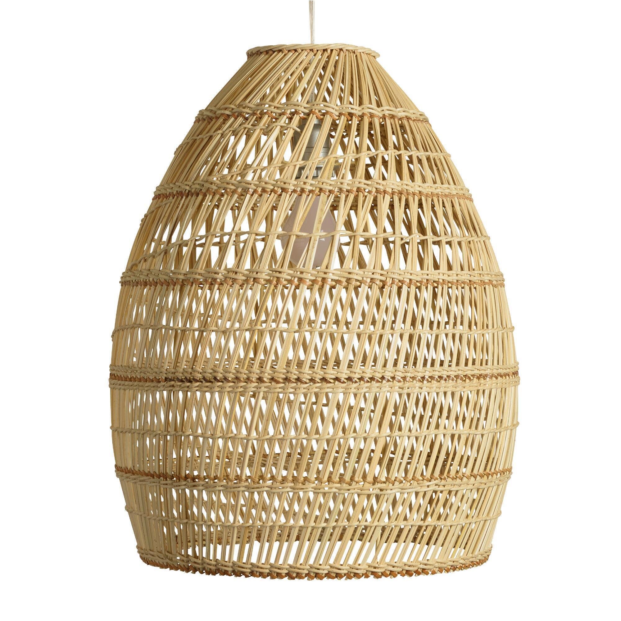 Bamboo Weave Natural Pendant