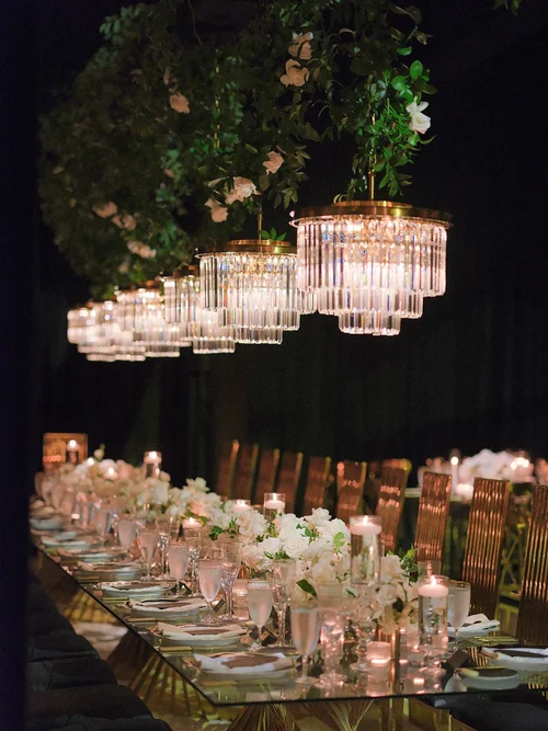 Elegant wedding lighting