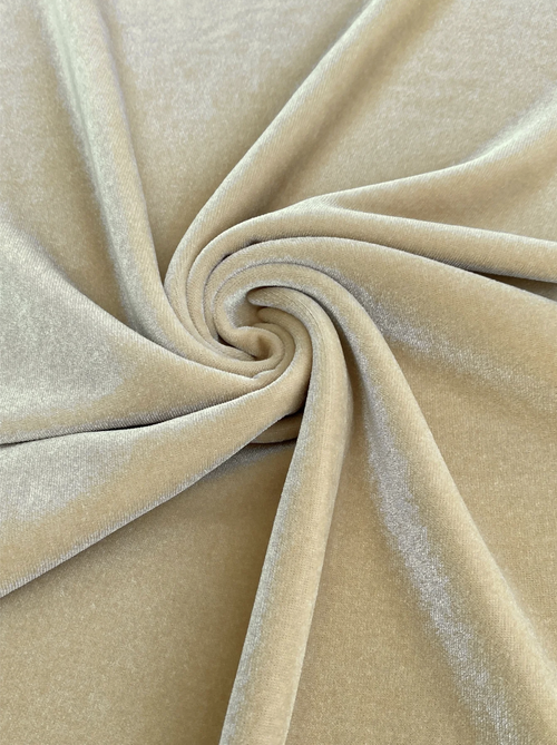 Champagne Stretch Velvet