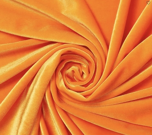 Orange Stretch Velvet