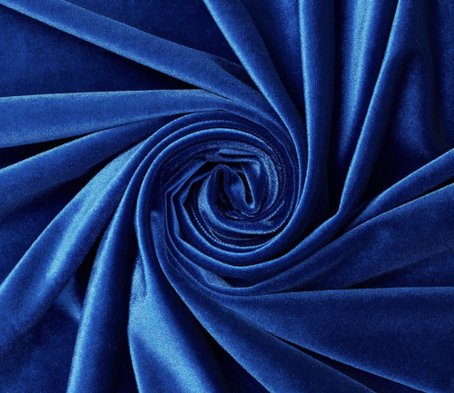 Royal Blue Stretch Velvet
