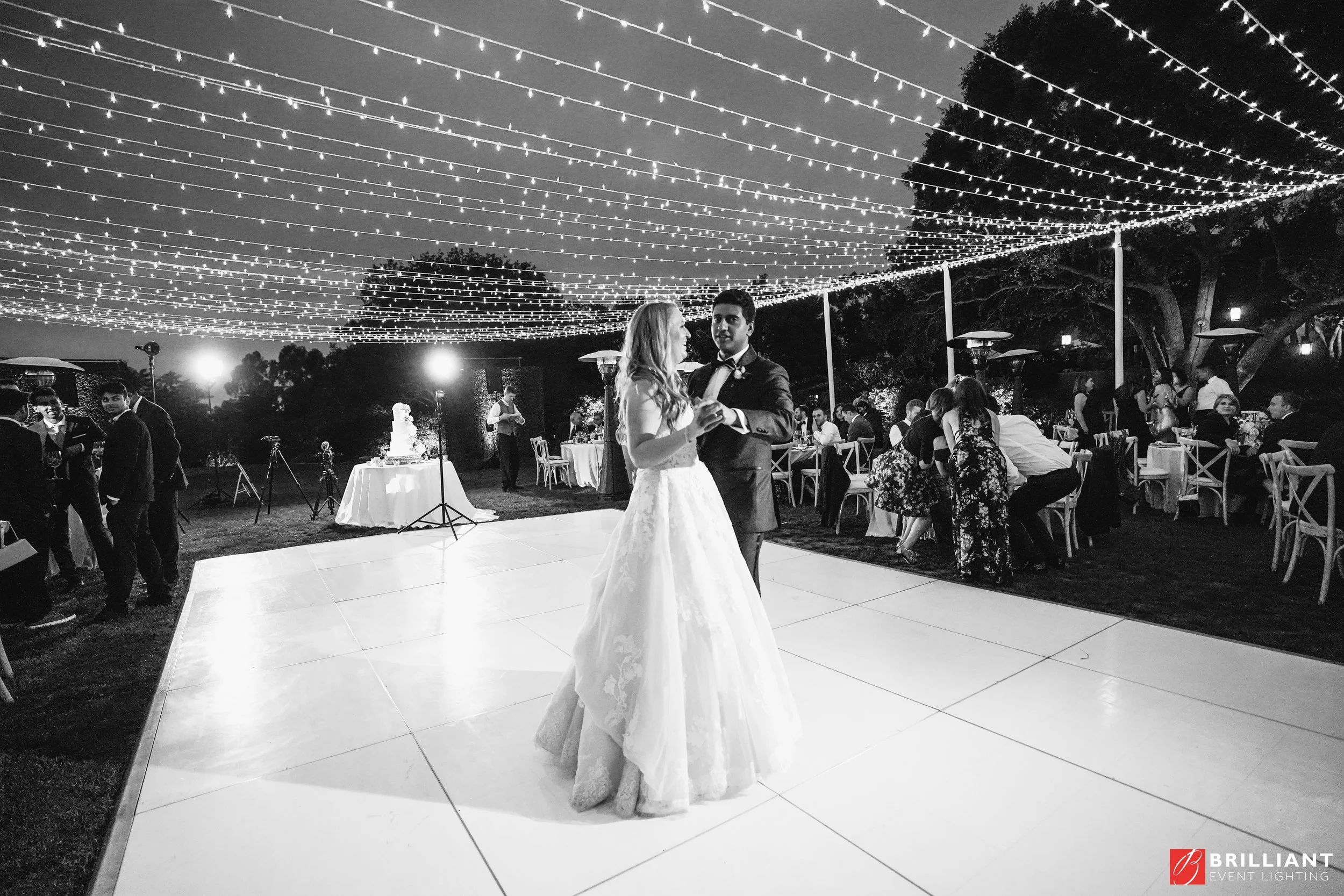 rancho-valencia-wedding-twinkle-canopy-first-dance-bw.jpg