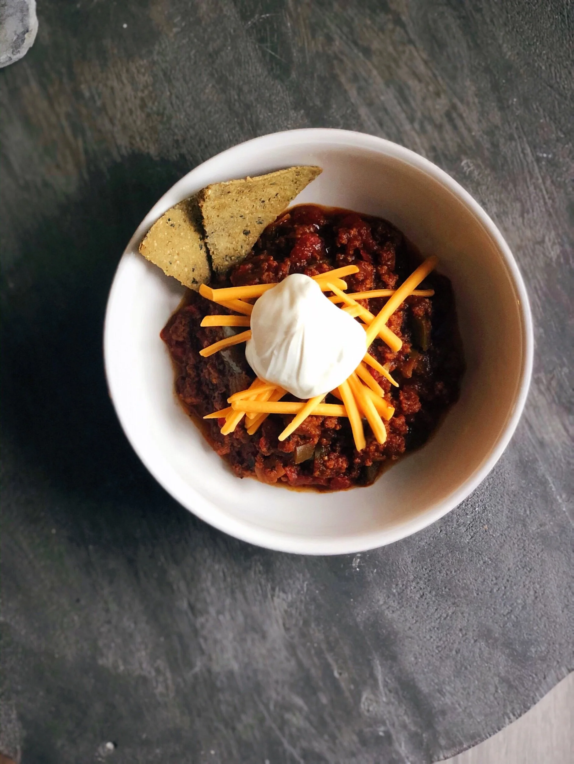 beanless bison chili