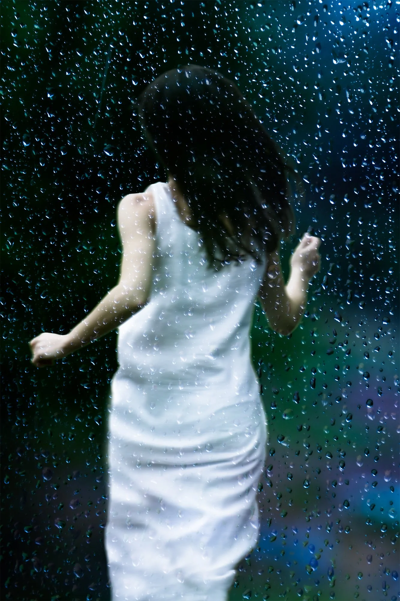 running in the rain