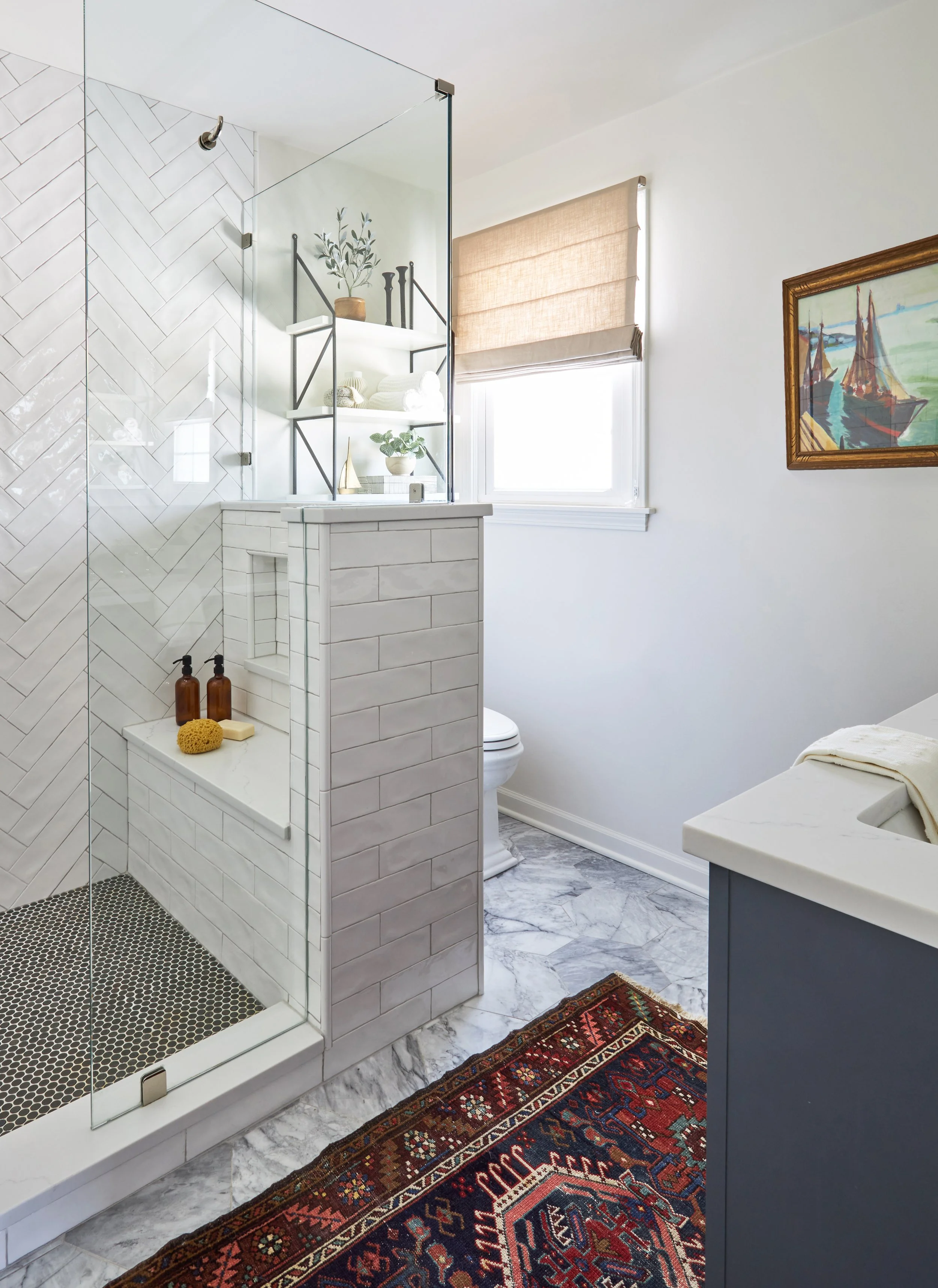 Primary Bathroom Renovation Full Service Interior Designer in Chicago, IL Jessica Moran Interiors