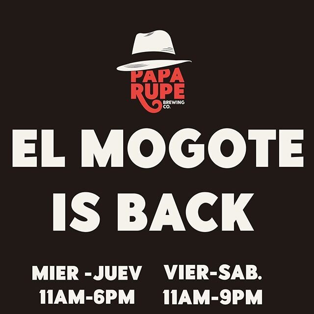 &iexcl;El Mogote Lager, nuestra cerveza oficial, ha vuelto! Estaremos abiertos al p&uacute;blico de mi&eacute;rcoles-jueves de 11am-7pm y viernes-s&aacute;bados de 11am-9pm 🍺😌🍺
.
.
.
.
.
#beer #instabeer #cerveza #cerveceria #puertorico #quarantin