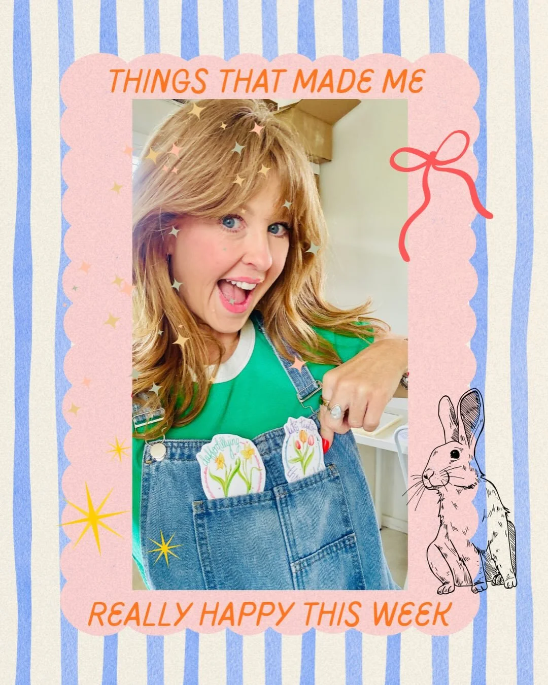 Things on my camera roll that brought joy + happiness this week 🌷

💅 I&rsquo;ve been pressing on my nails since 1996 babes. As a neurotic nail biter I&rsquo;ve never had nakie nails, and recently having cheerful digits are making me so happy!
💍 Vi