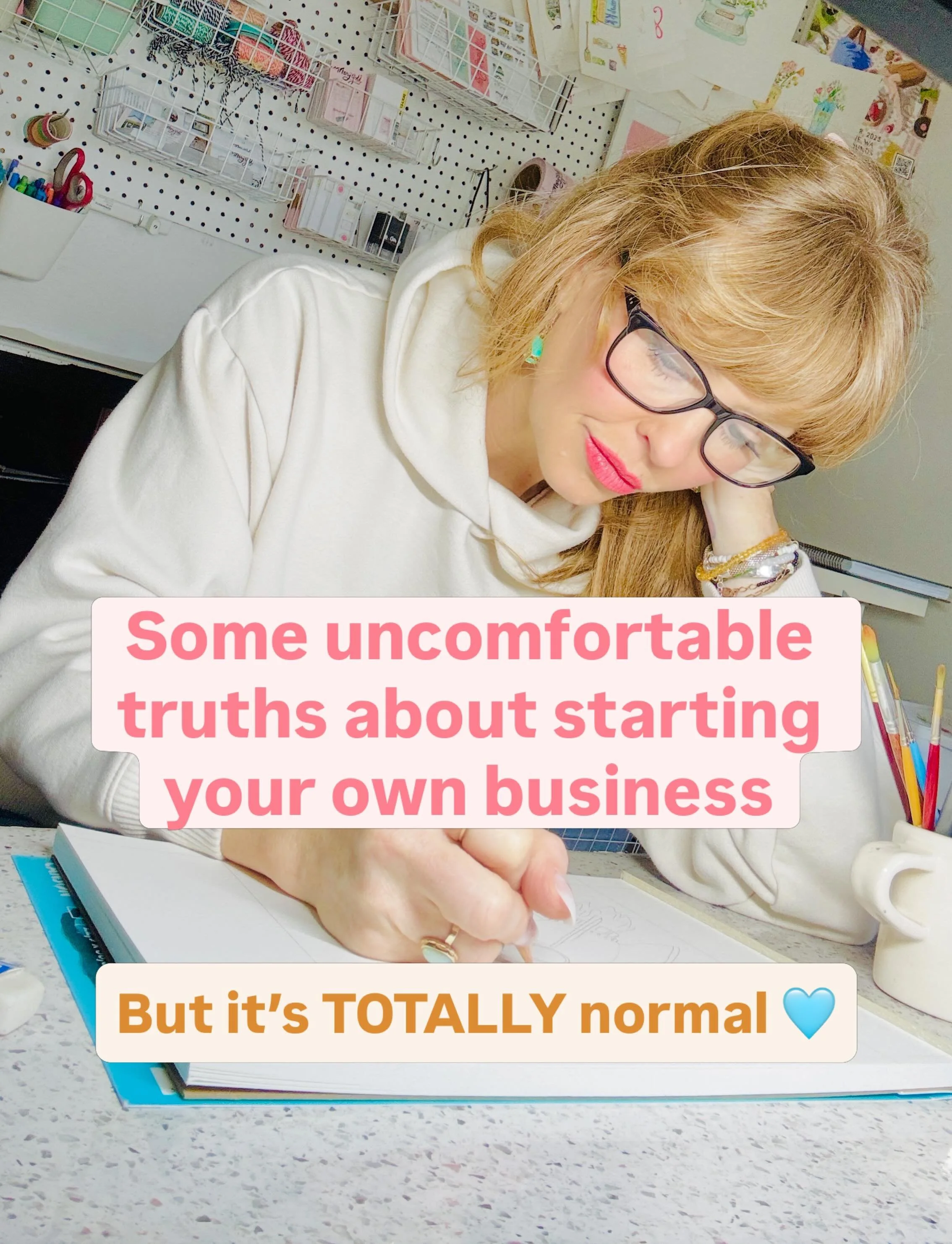 I&rsquo;m okay, you&rsquo;re okay. Okay? 🫶🏻

💛 I love sharing about all the joy and happiness in running your own business, but sometimes the truth needs a little light. 

❤️&zwj;🩹 We scroll and look at all the successes people have and our brain