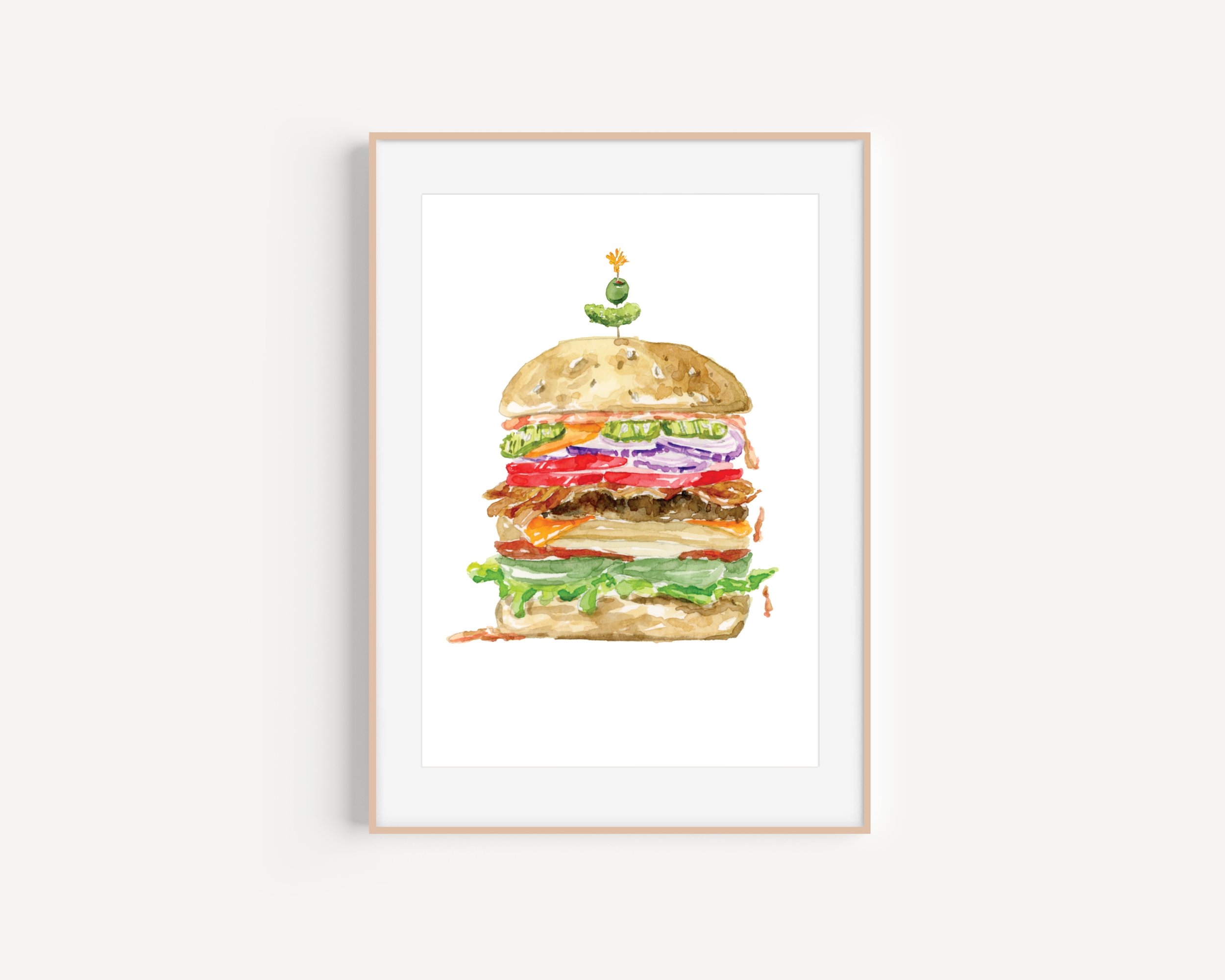 Hamburger Art Print