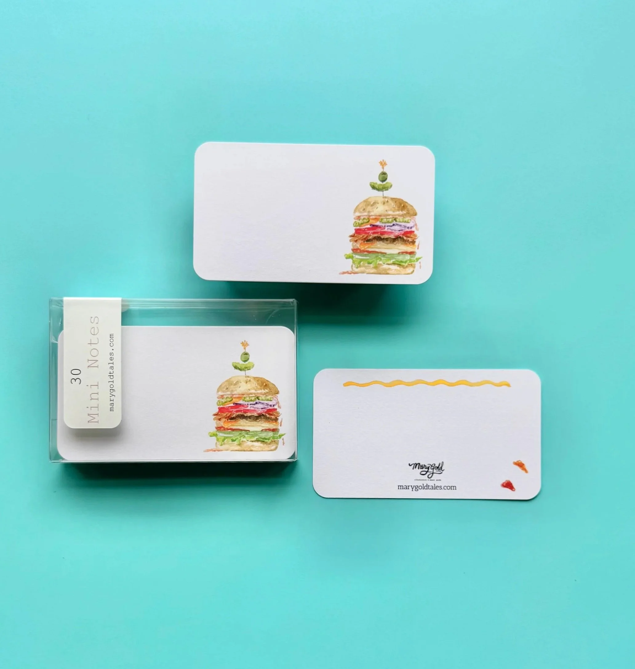 Juicy Burger Mini Note