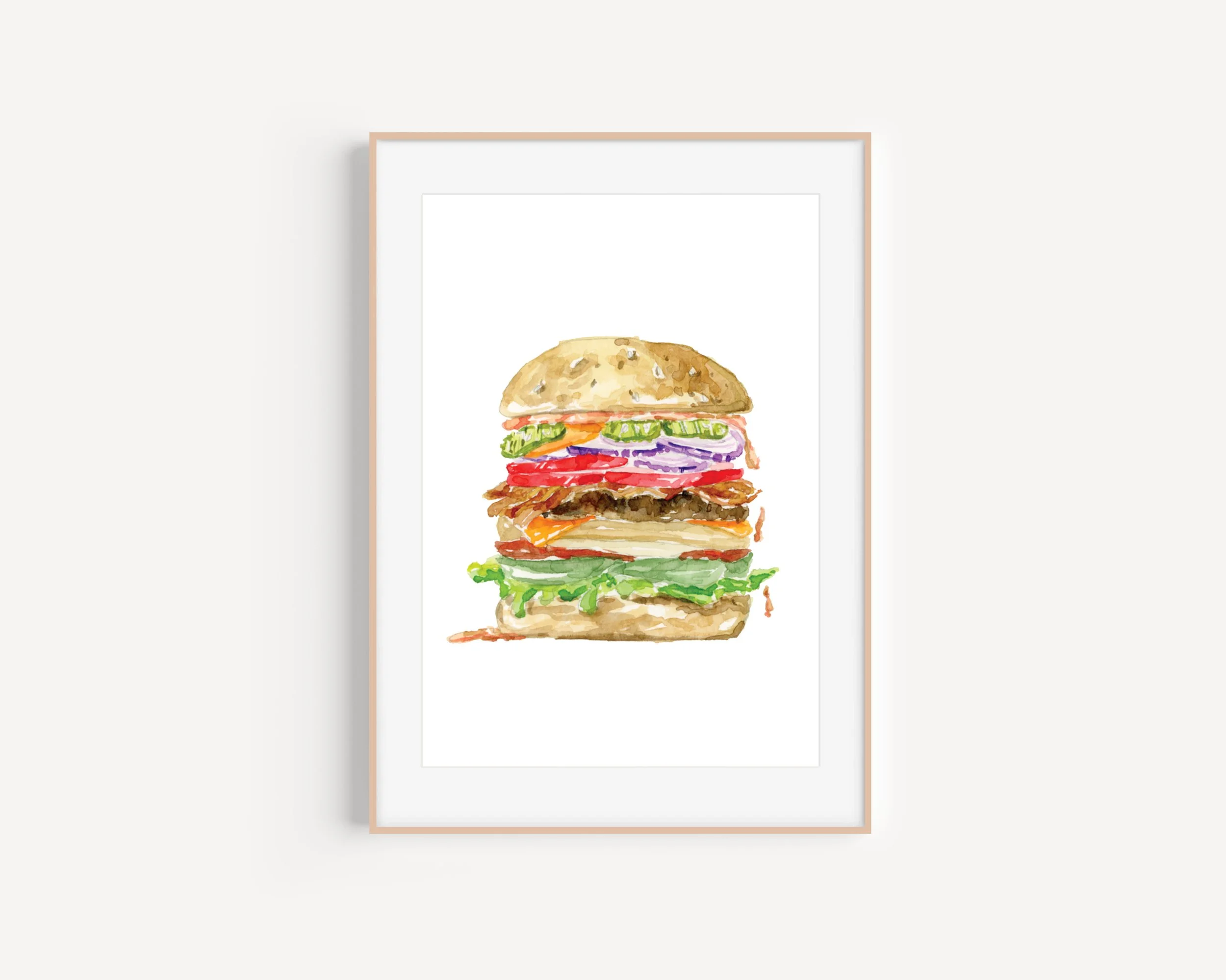 Hamburger Art Print