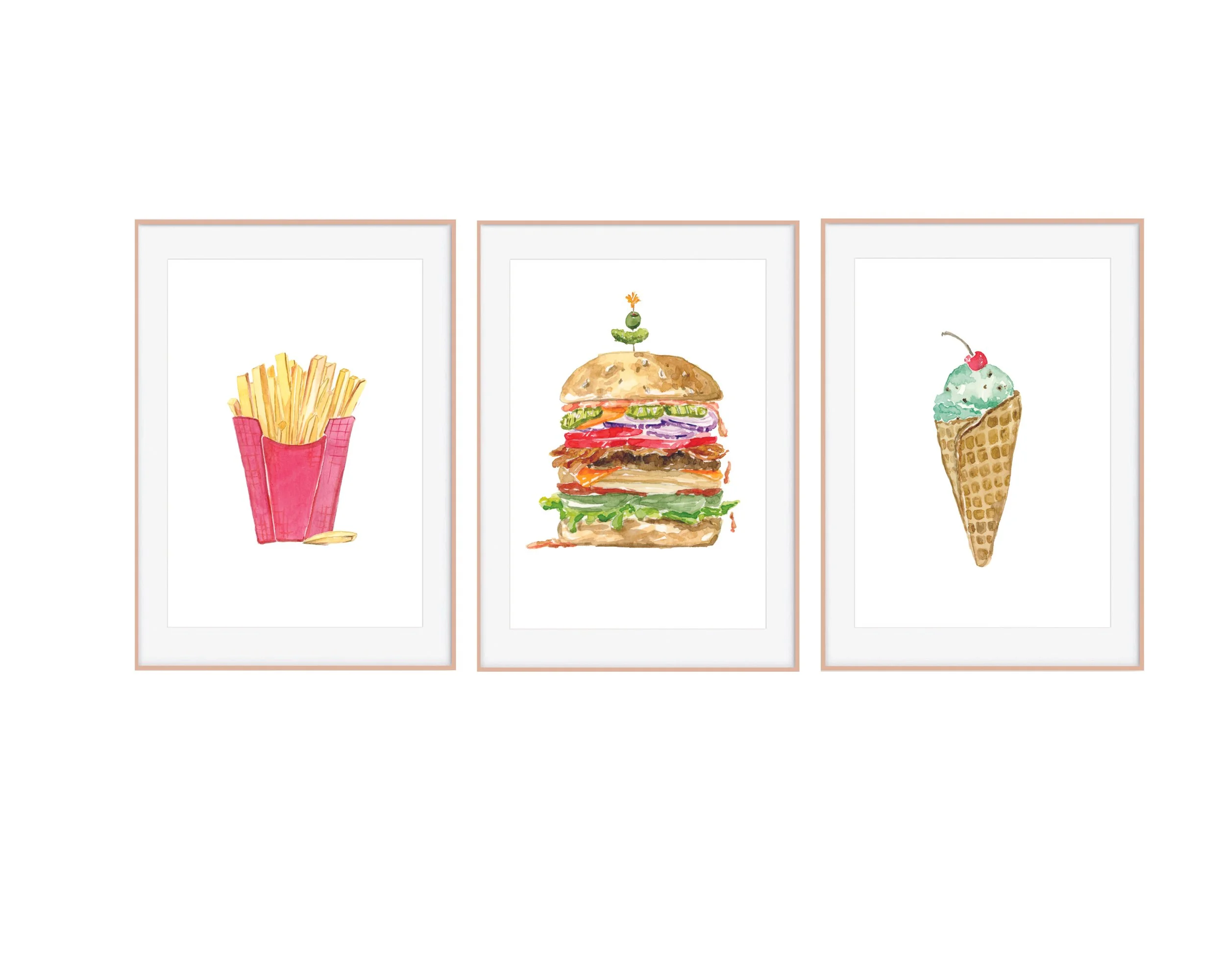 Hamburger Art Print
