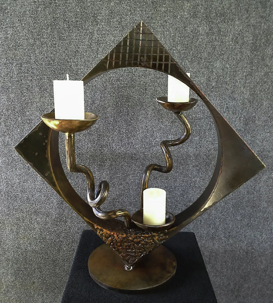 Forged Triple Candleholder