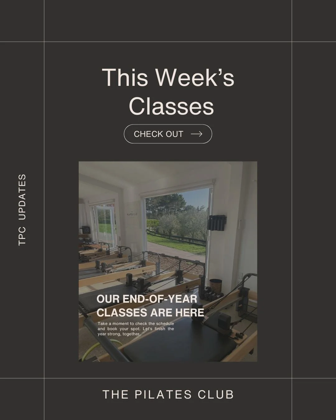 This week at The Pilates Club, our end-of-year classes are live. Move with us, reset with us, and breathe with us one last time this year. 💫 

Book your classes in the app or online.

#ThePilatesClub #WeeklySchedule #MoveWithUs #AucklandPilates #Pil