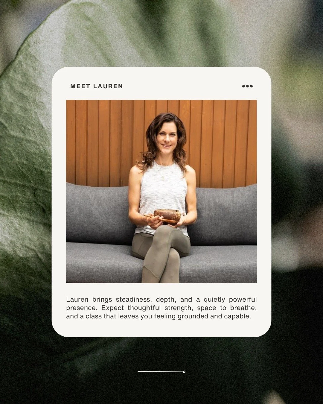 After strength with substance? Lauren brings depth, steadiness, and intentional movement into every class, helping you build resilience from the inside out.

Come join one of her classes and experience it for yourself. Book through the Glofox app or 