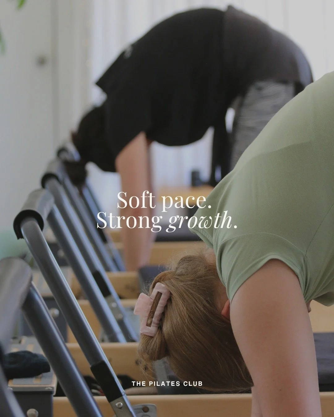 Slow down to speed up.

The work you do here - the mindful reps, the controlled breath, the intentional movement - builds the kind of strength that carries you through everything else.

Your pace. Your power. Your Pilates.

#ThePilatesClubNZ #Reforme