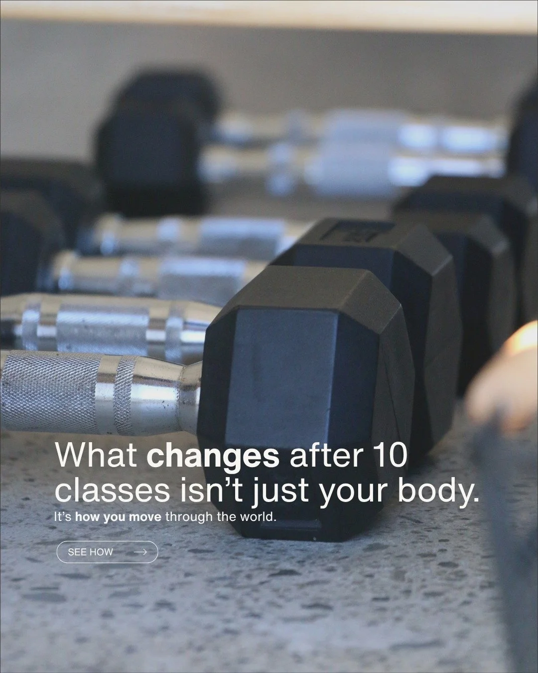 What changes after 10 classes isn't just your body... It is how you move through the world.

Swipe to see what consistent reformer practice actually builds:

1. Core stability that shows up when you are carrying groceries
2. Posture that does not col