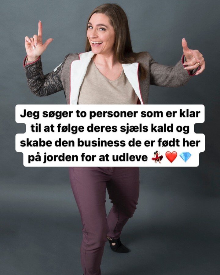 Jeg s&oslash;ger dig som er klar til at f&oslash;lge din sj&aelig;ls kald og skabe den business som du er f&oslash;dt her p&aring; jorden for at udleve 💃🏽💎❤️

Jeg m&aelig;rker at jeg skal hj&aelig;lpe to personer HELE VEJEN i deres business i l&os