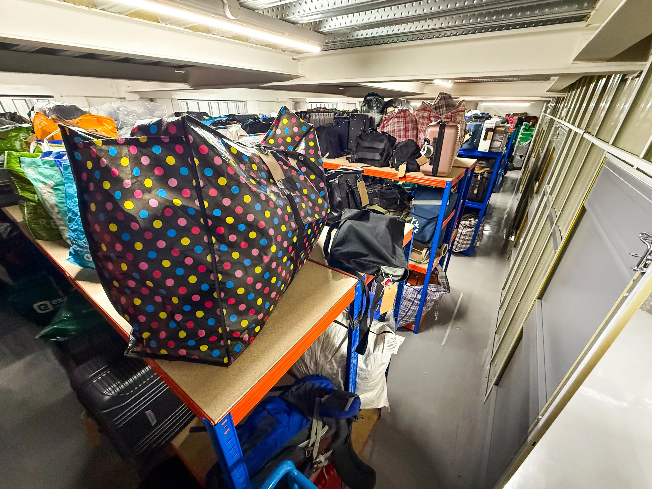 A birdseye view of our larger storage unit.